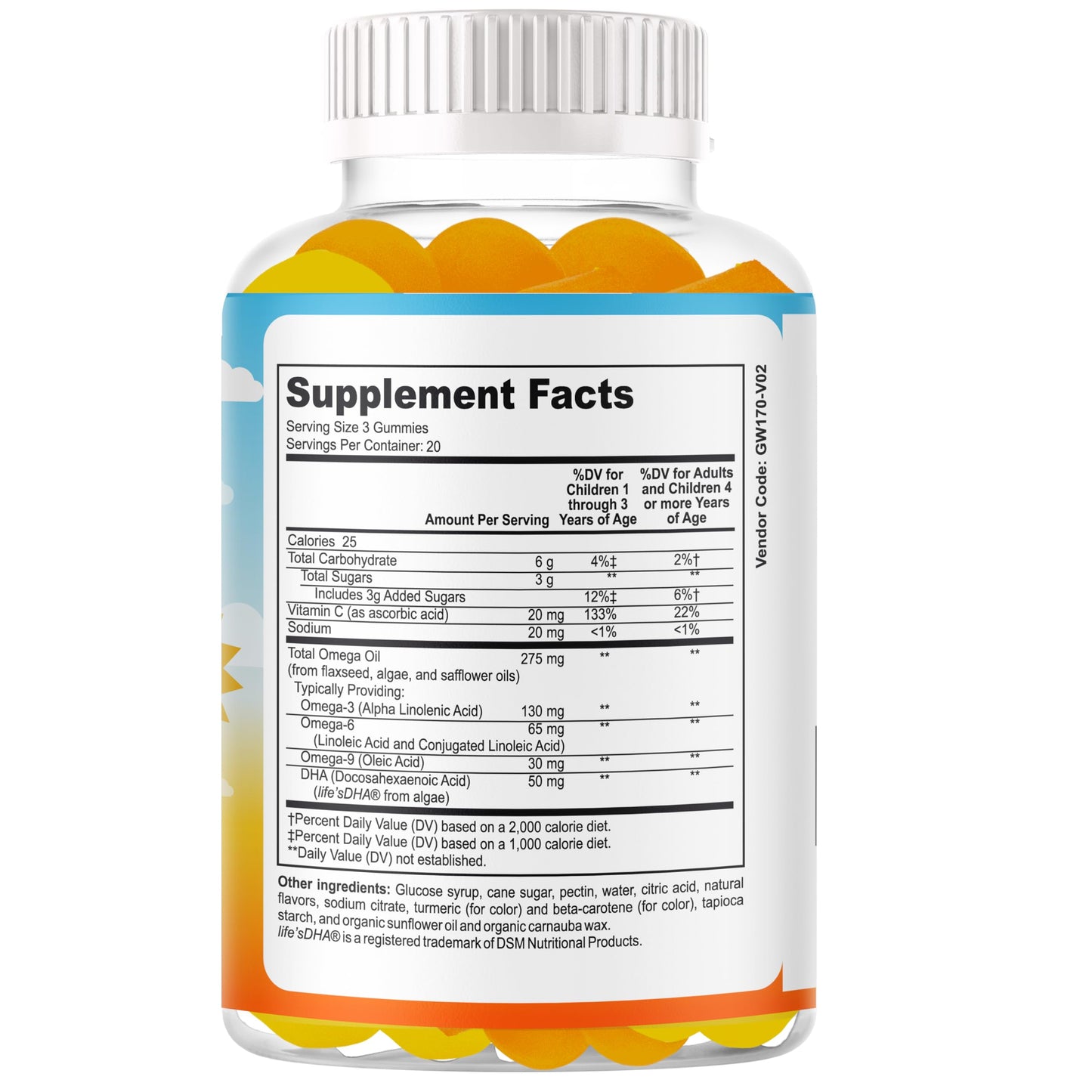 Therefore Kidz IQ Omega-3 for Kids Gummies, 60 Count