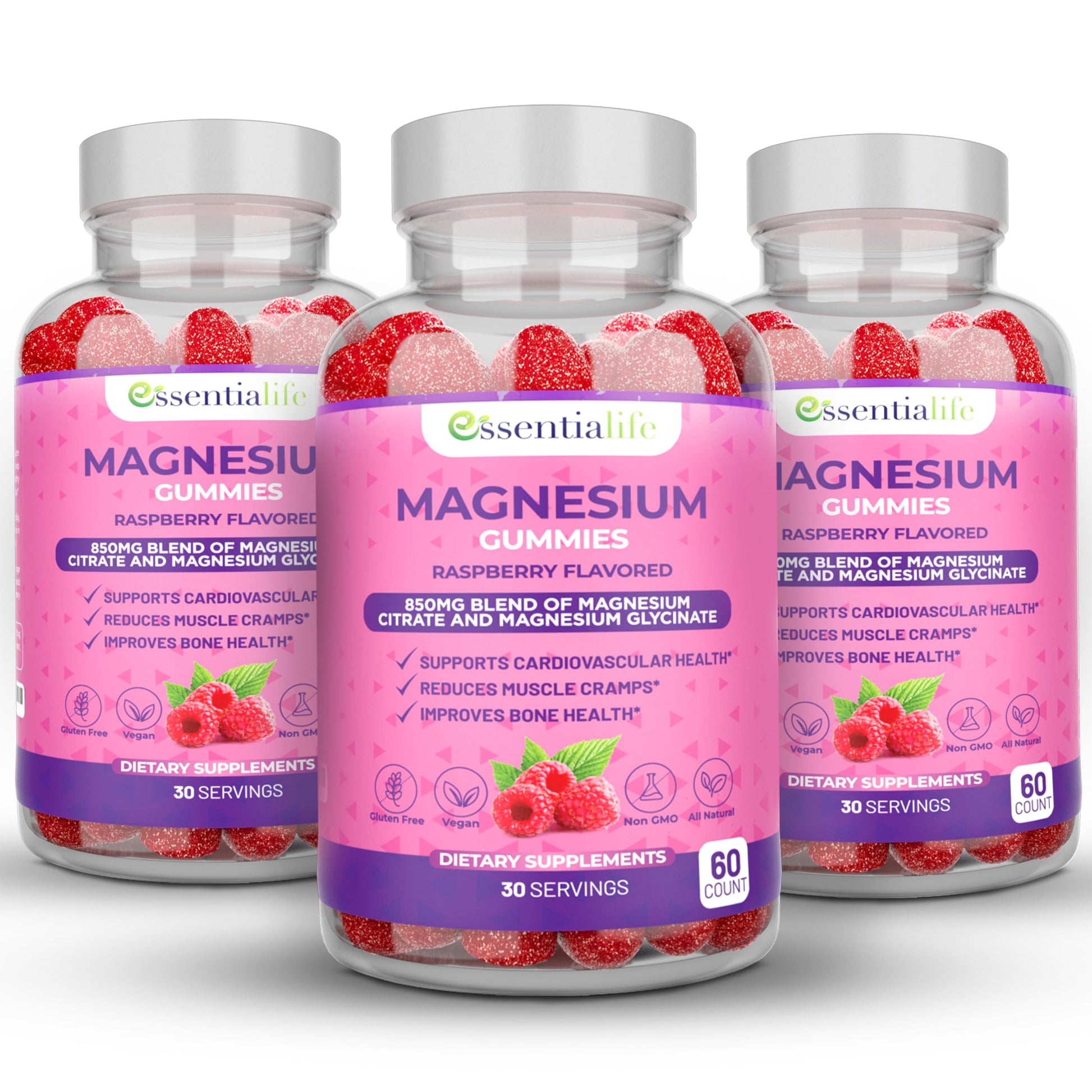 Essentialife Magnesium Gummies 180 Count