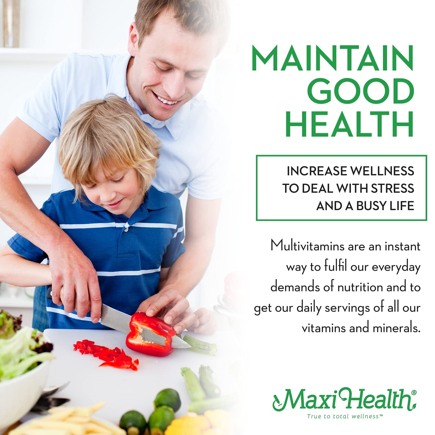Maxi Health Multivitamin Tablet for Kids, Teens and Adults, 180 Tablets