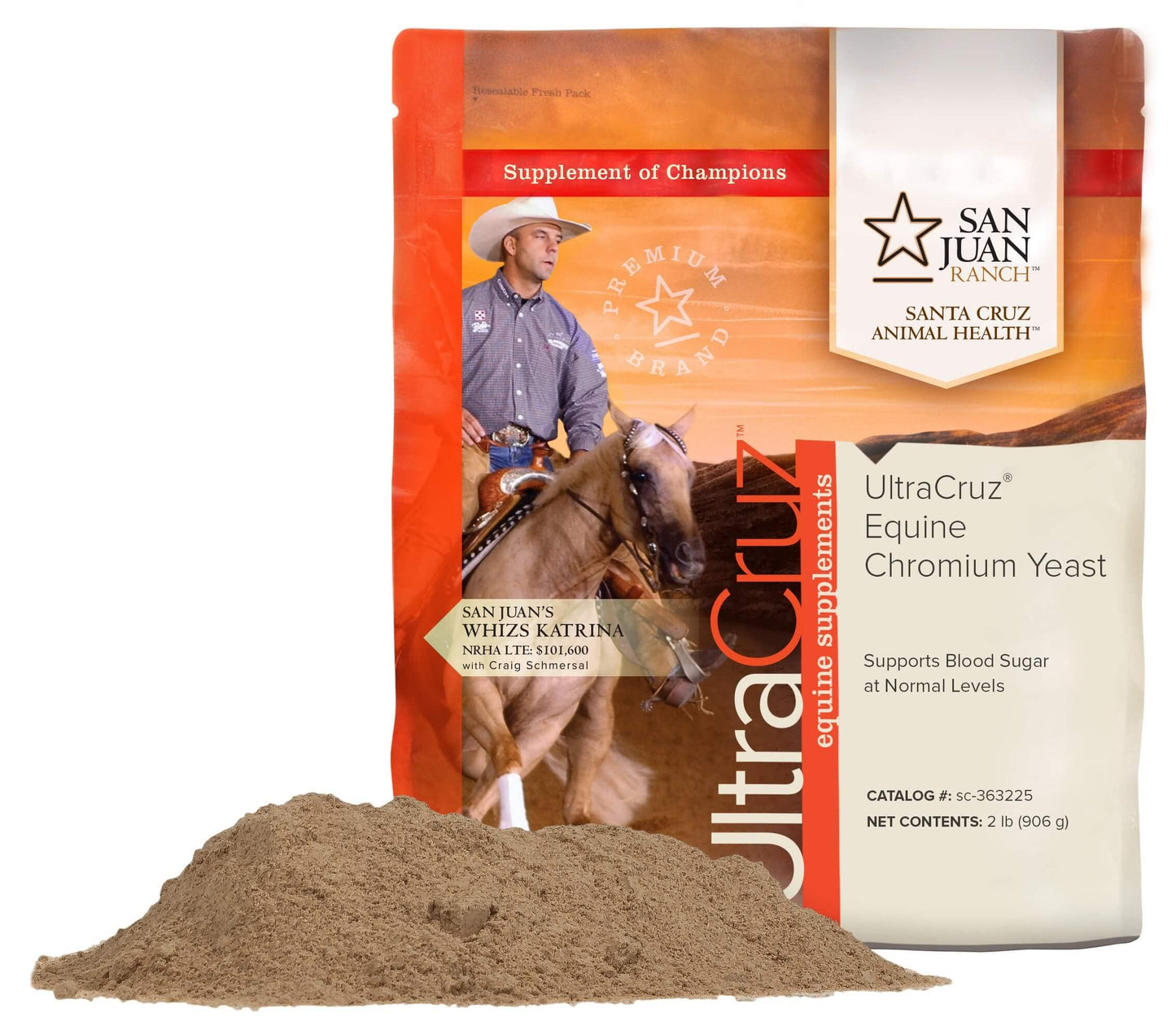 UltraCruz Equine Chromium Yeast Supplement for Horses Powder, 2 lb (1 Count)
