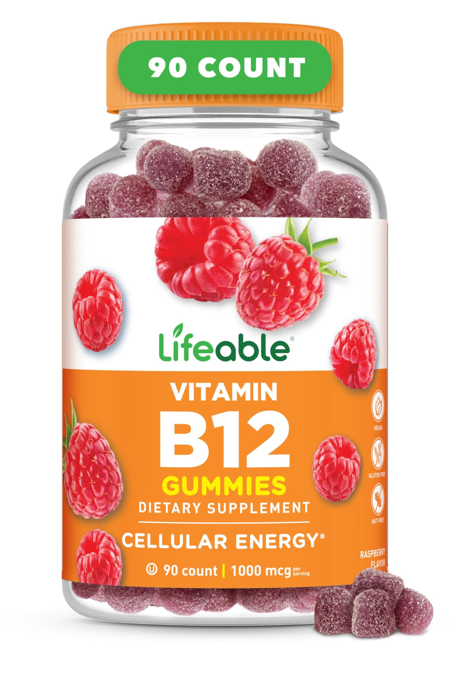 Lifeable Vitamin B12 Gummy 90 Count