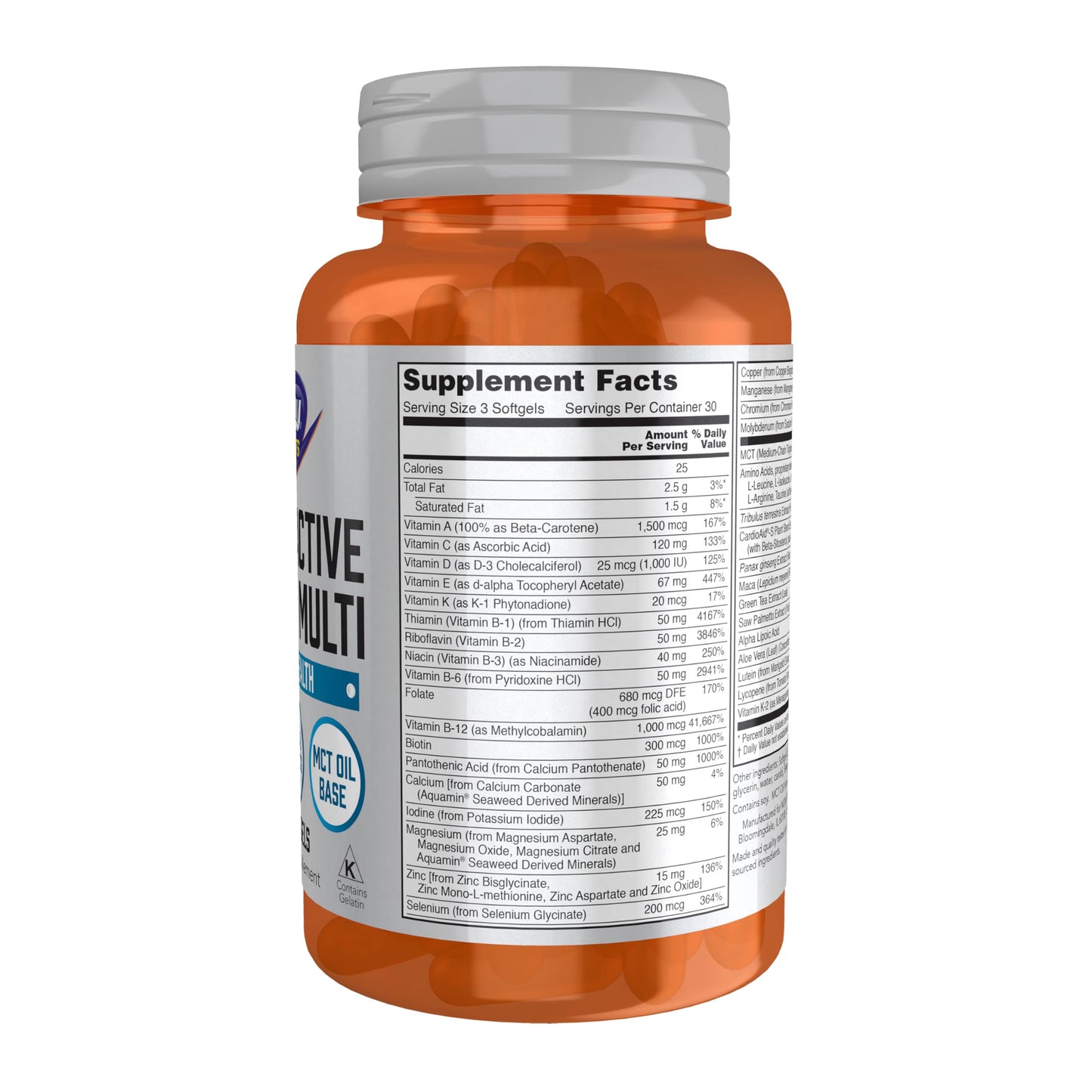 NOW Foods Men's Extreme Sports Multi Softgels 90