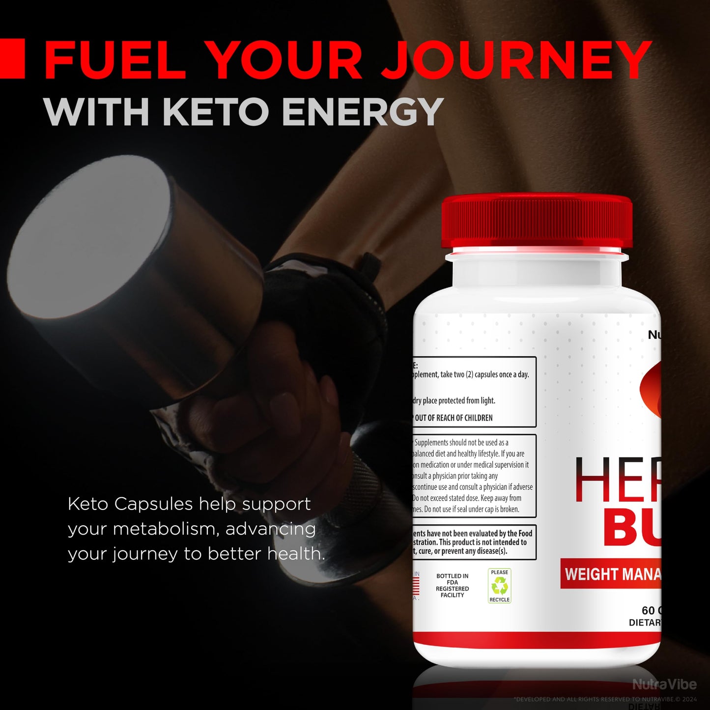 NutraVibe HepatoBurn 120 Capsules