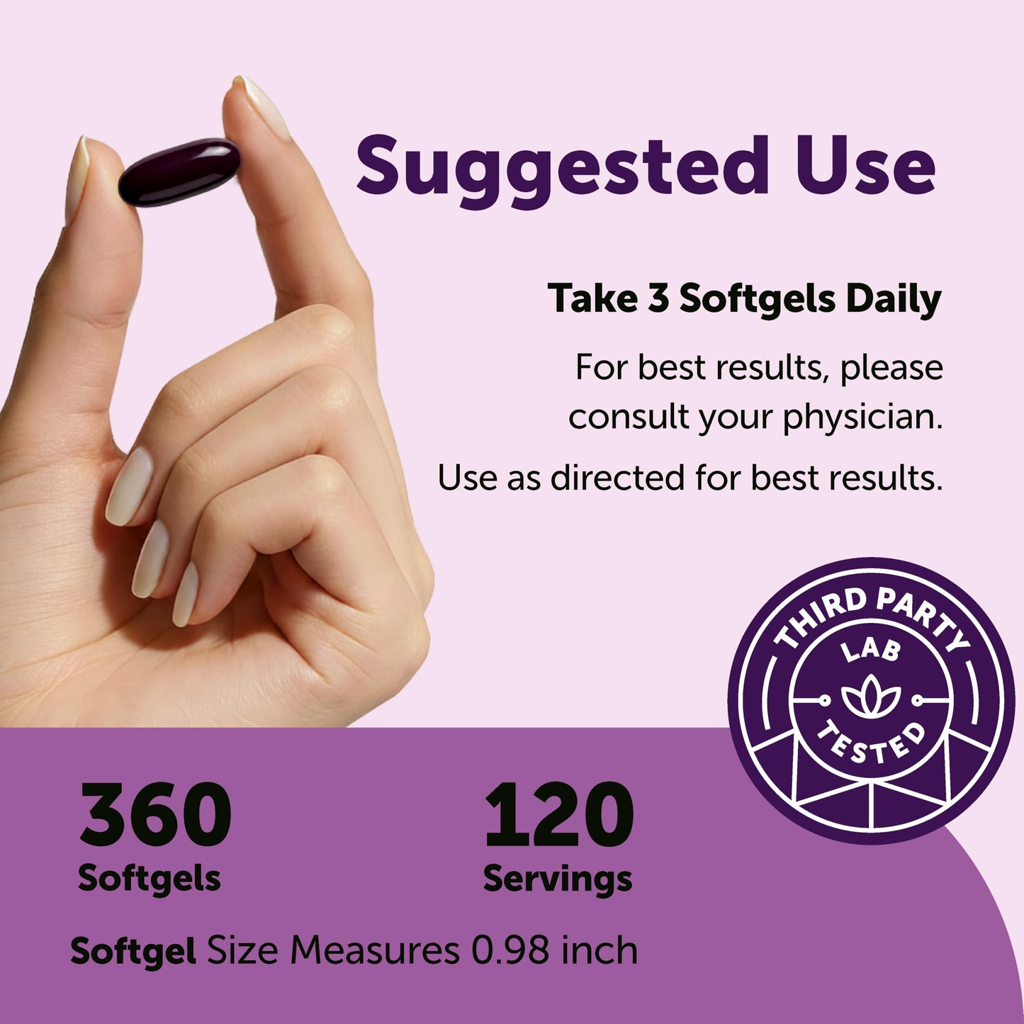 Micro Ingredients Elderberry Complex with Zinc & Vitamin C 360 Softgels