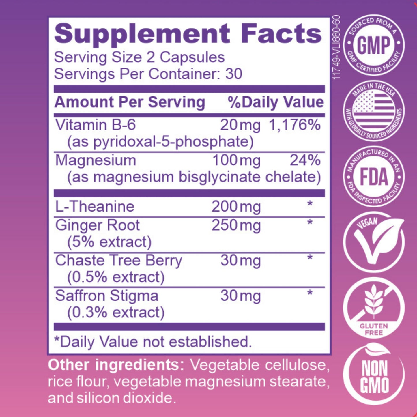 Femanual SilentCycle PMS + Mood Support Capsule 60 Capsules