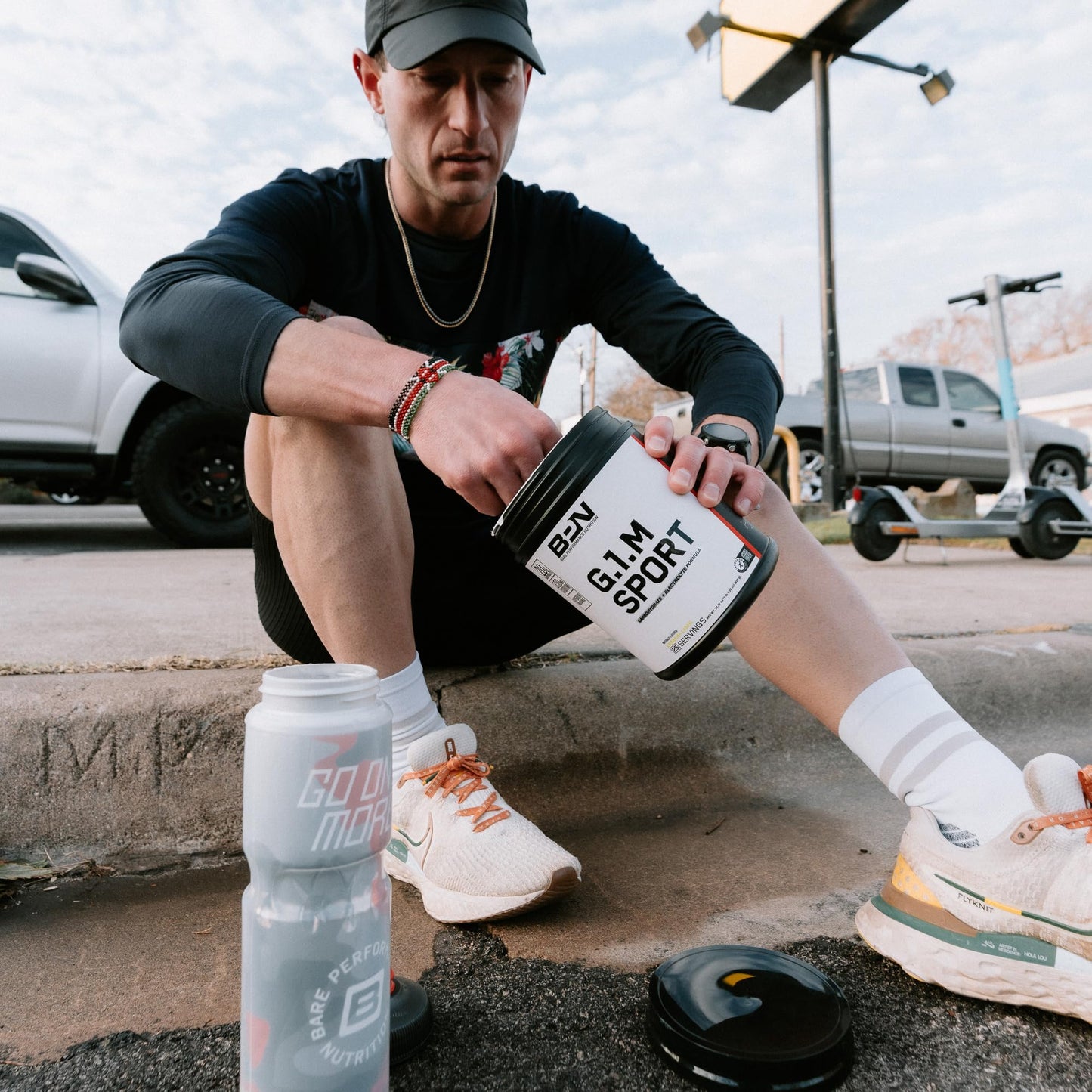 BARE PERFORMANCE NUTRITION G.1.M Go One More Sport Endurance Training Fuel Carbohydrate & Electrolytes Powder Formula Reduce Fatigue Fruit Punch 20.8