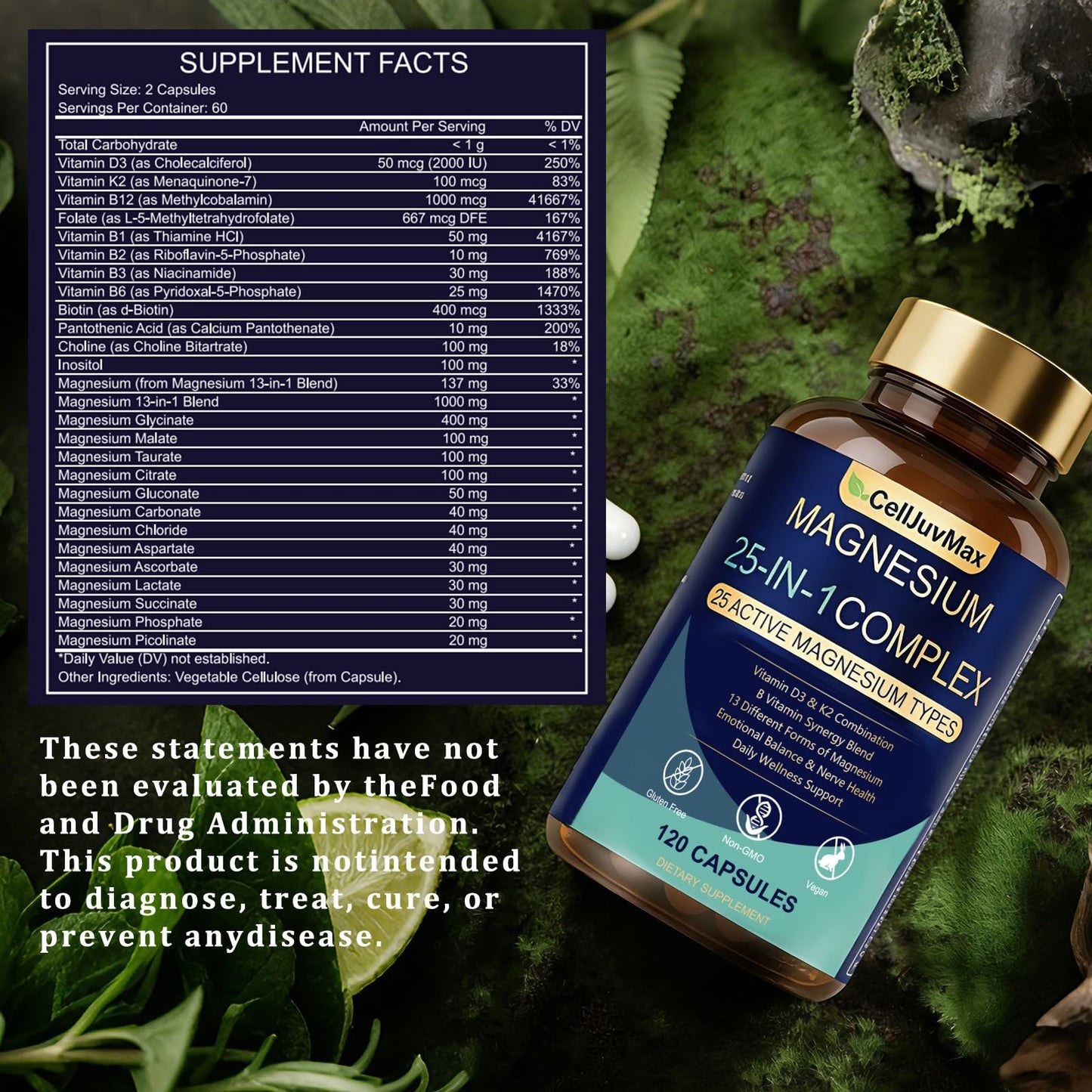 PBZPBZ 25-in-1 Magnesium Complex 120 Gummies
