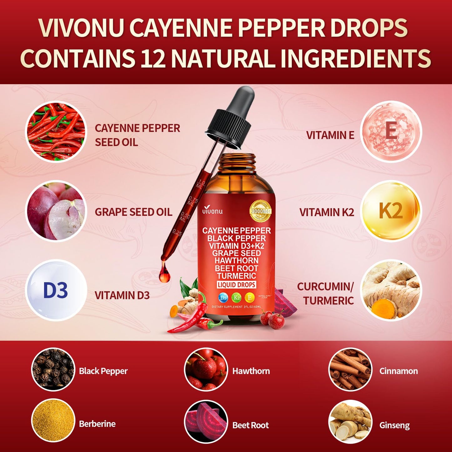 VivoNu Cayenne Pepper Capsule 240 Count