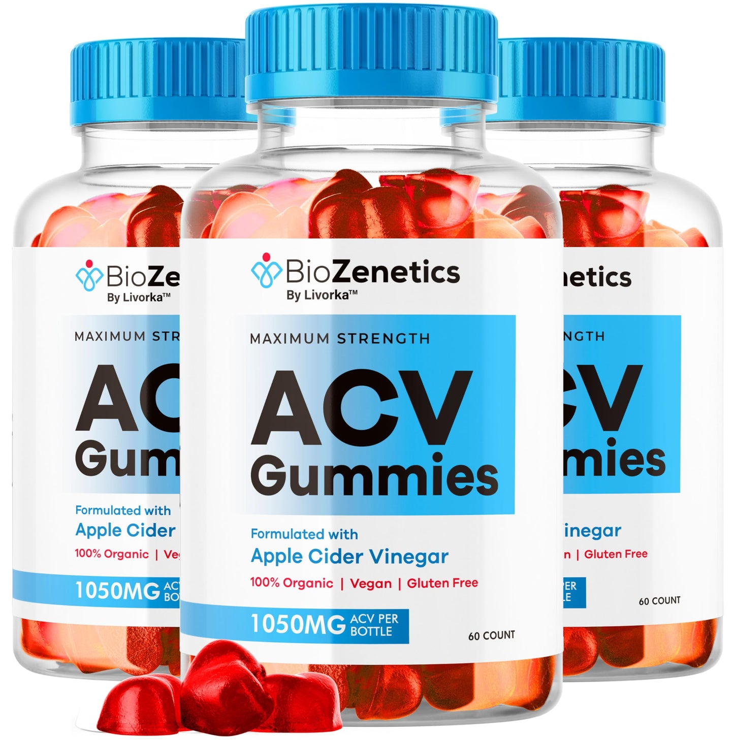 LIVORKA BioZenetics ACV Gummies, 180 Gummies