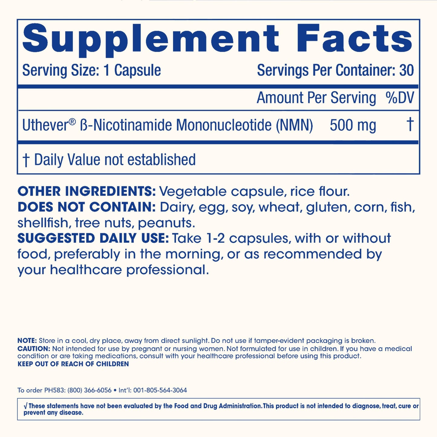 ProHealth NMN Pro 500 Capsules, 90 Count