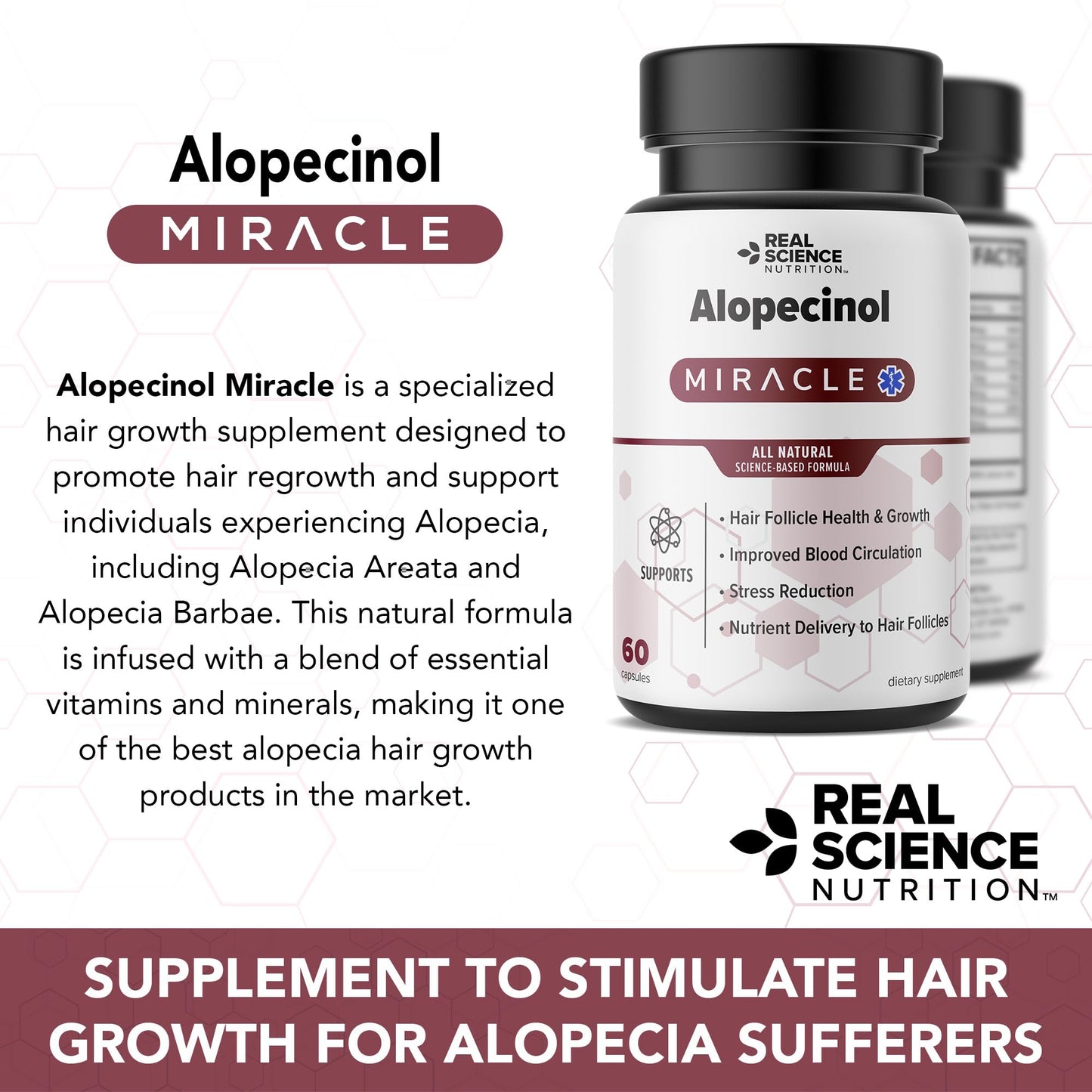 Real Science Nutrition Alopecinol Miracle Capsule, 1 Count