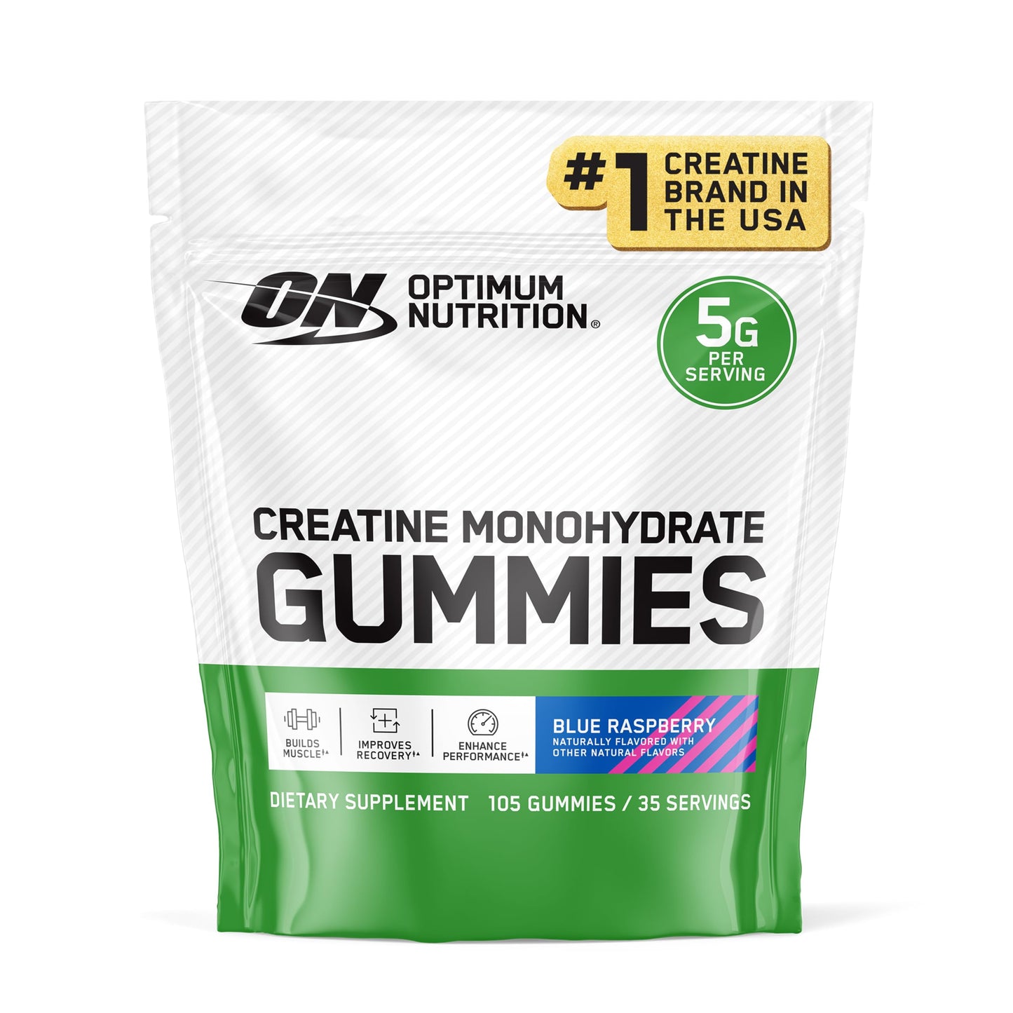 Optimum Nutrition Creatine Monohydrate Gummies, 105 Count