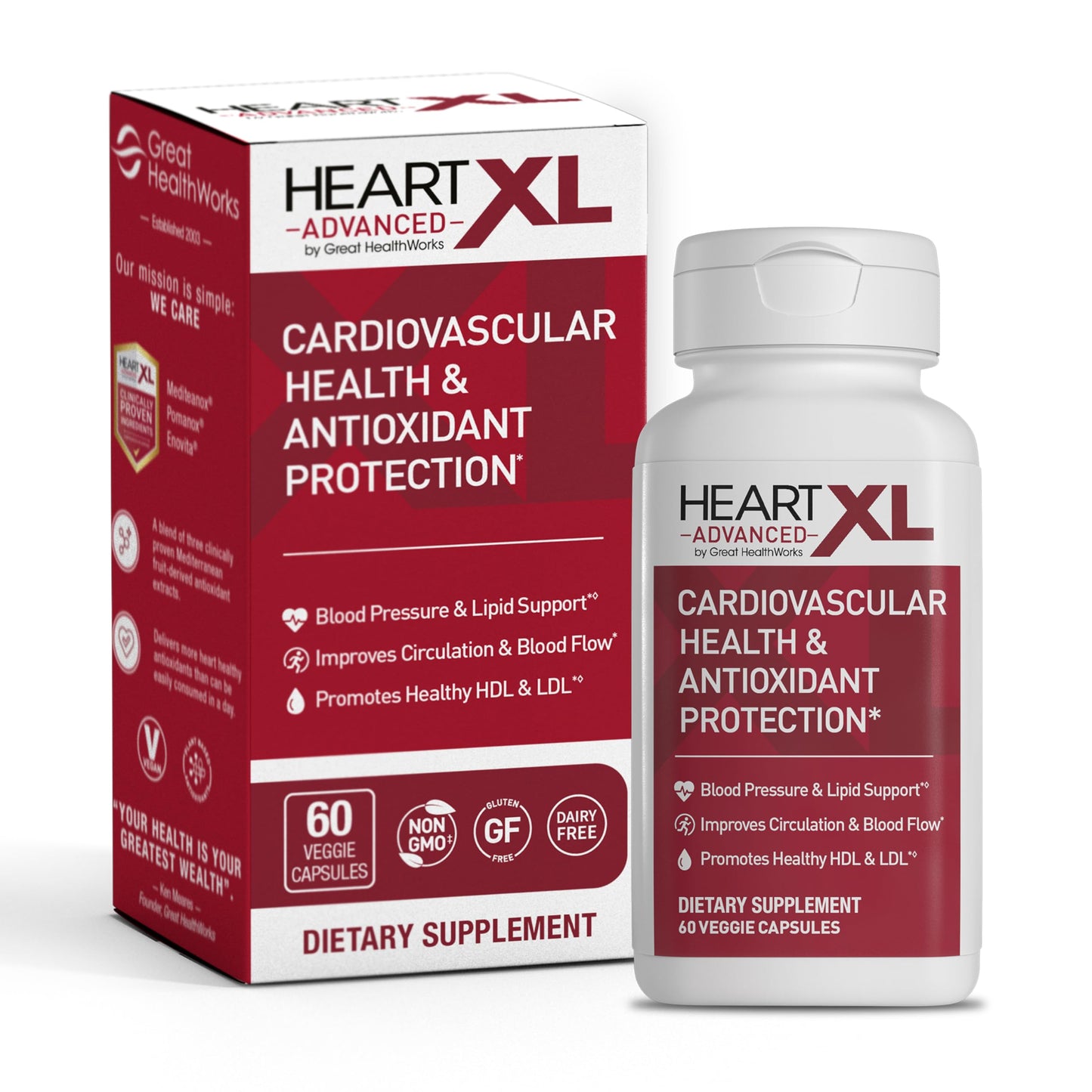 OmegaXL HeartXL Advanced Heart Health Supplement Capsules 60 Count
