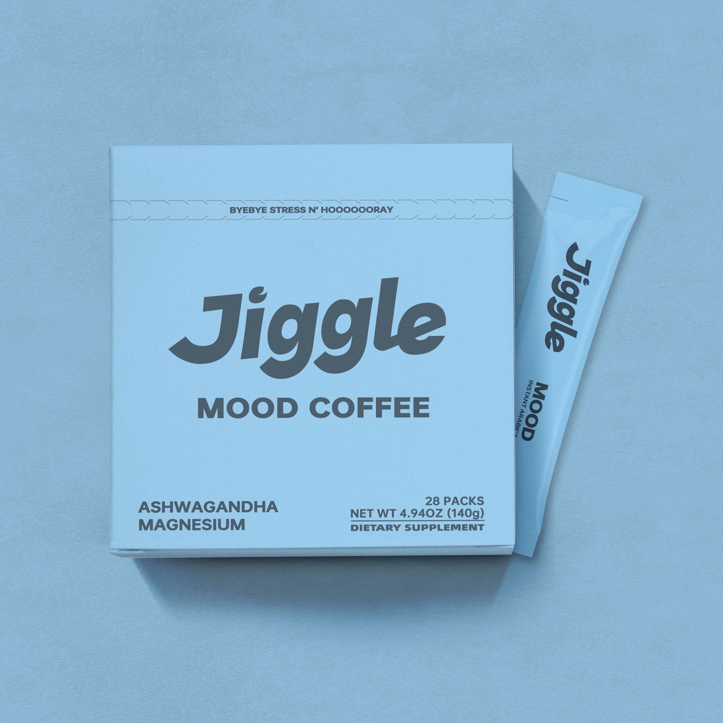 Generic Jiggle Functional Coffee for Mood & Cortisol, Brain & Nootropics, Ashwagandha, L-Theanine, Saffron, Sugar-free, Powder, 5
