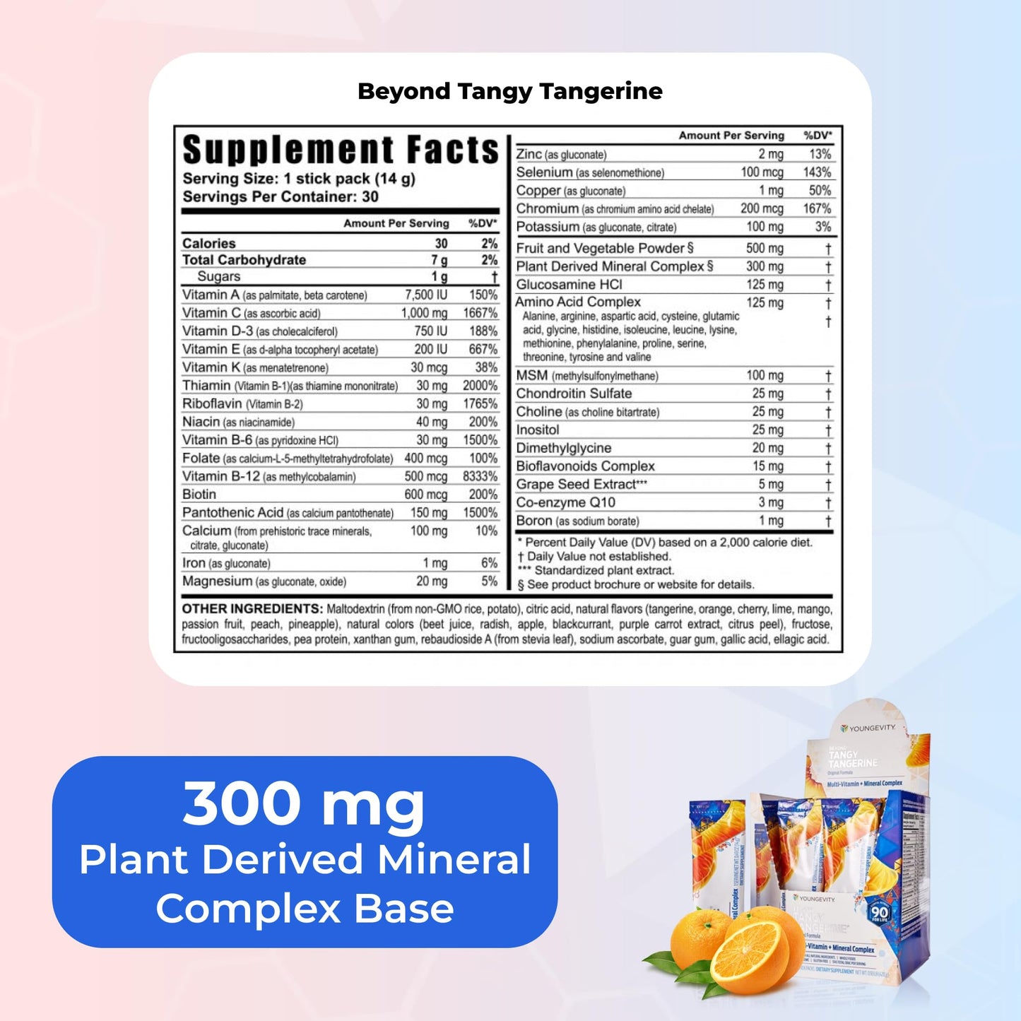 Youngevity Beyond Tangy Tangerine Capsule, 30 Count
