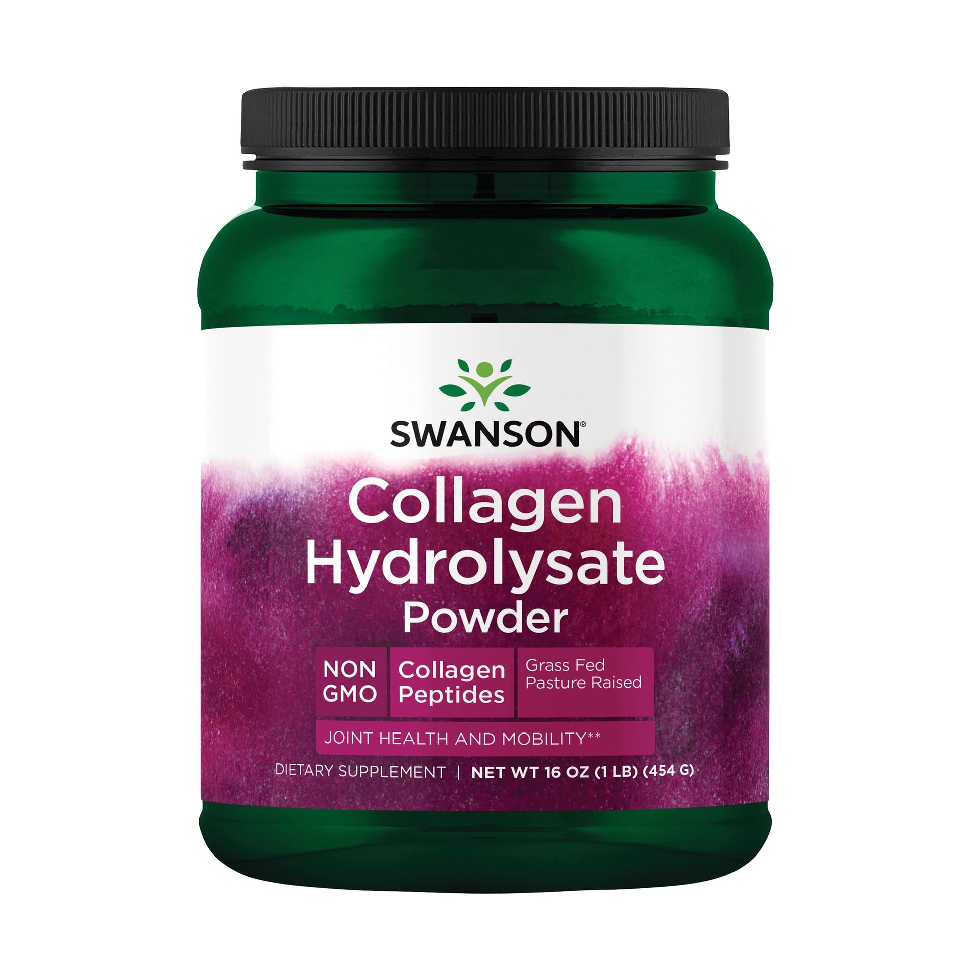 Swanson High Plains Collagen Hydrolysate Peptides Powder, Unflavored, 16 oz