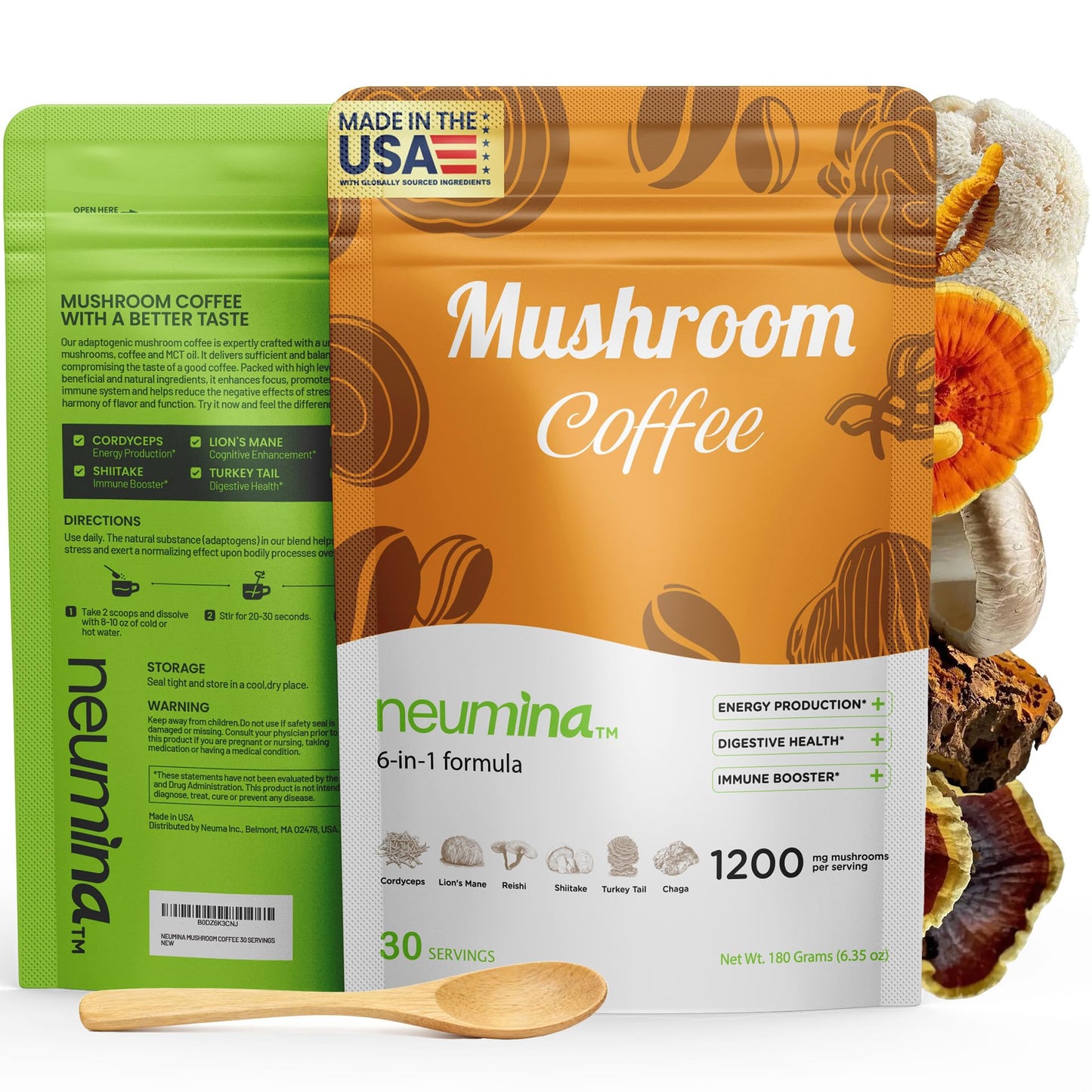 Neumina 6-in-1 Mushroom Coffee Powder 6.35