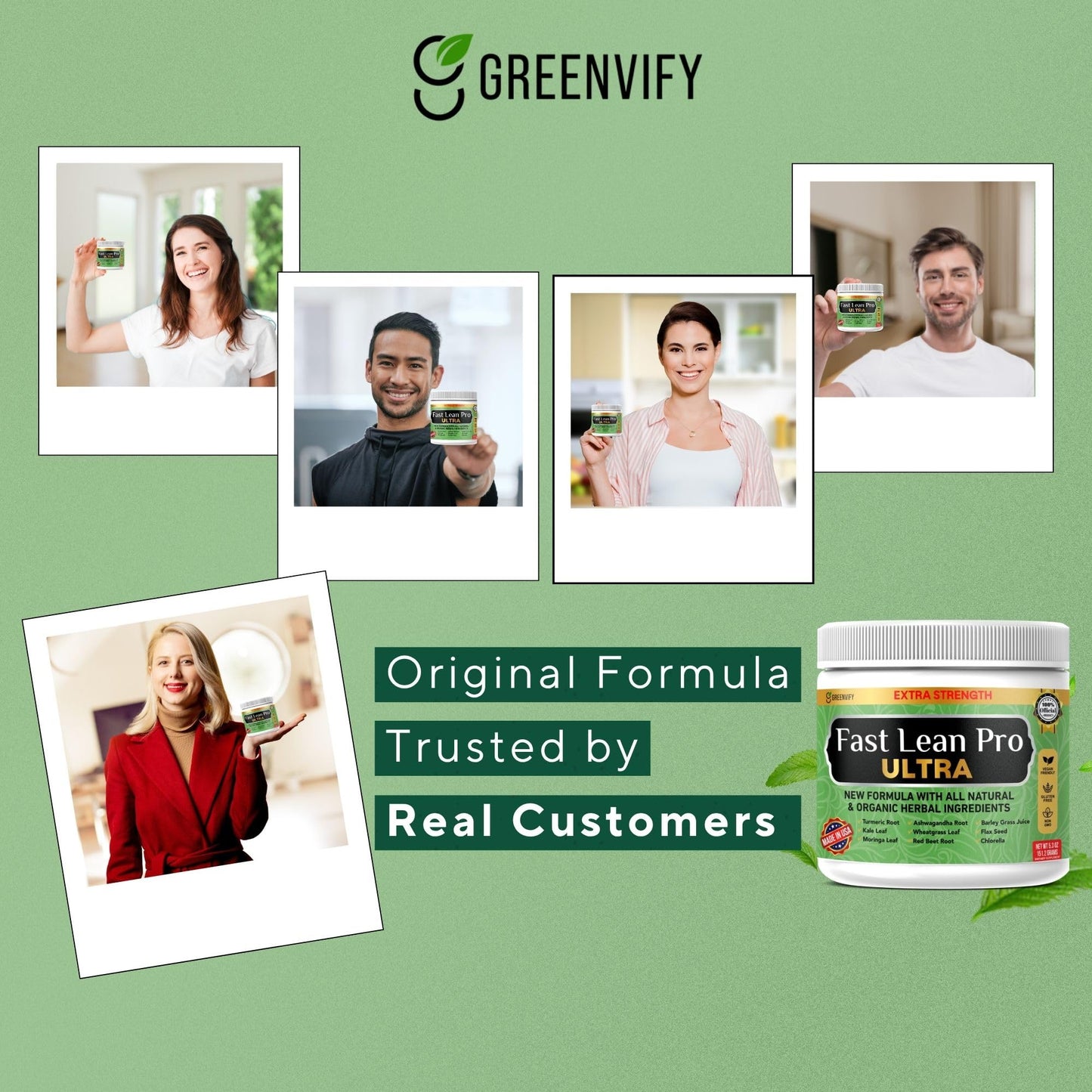 GREENVIFY Fast Lean Pro Ultra Advanced Thermogenic Formula, Daily Metabolic Support Capsule, 60 Capsules