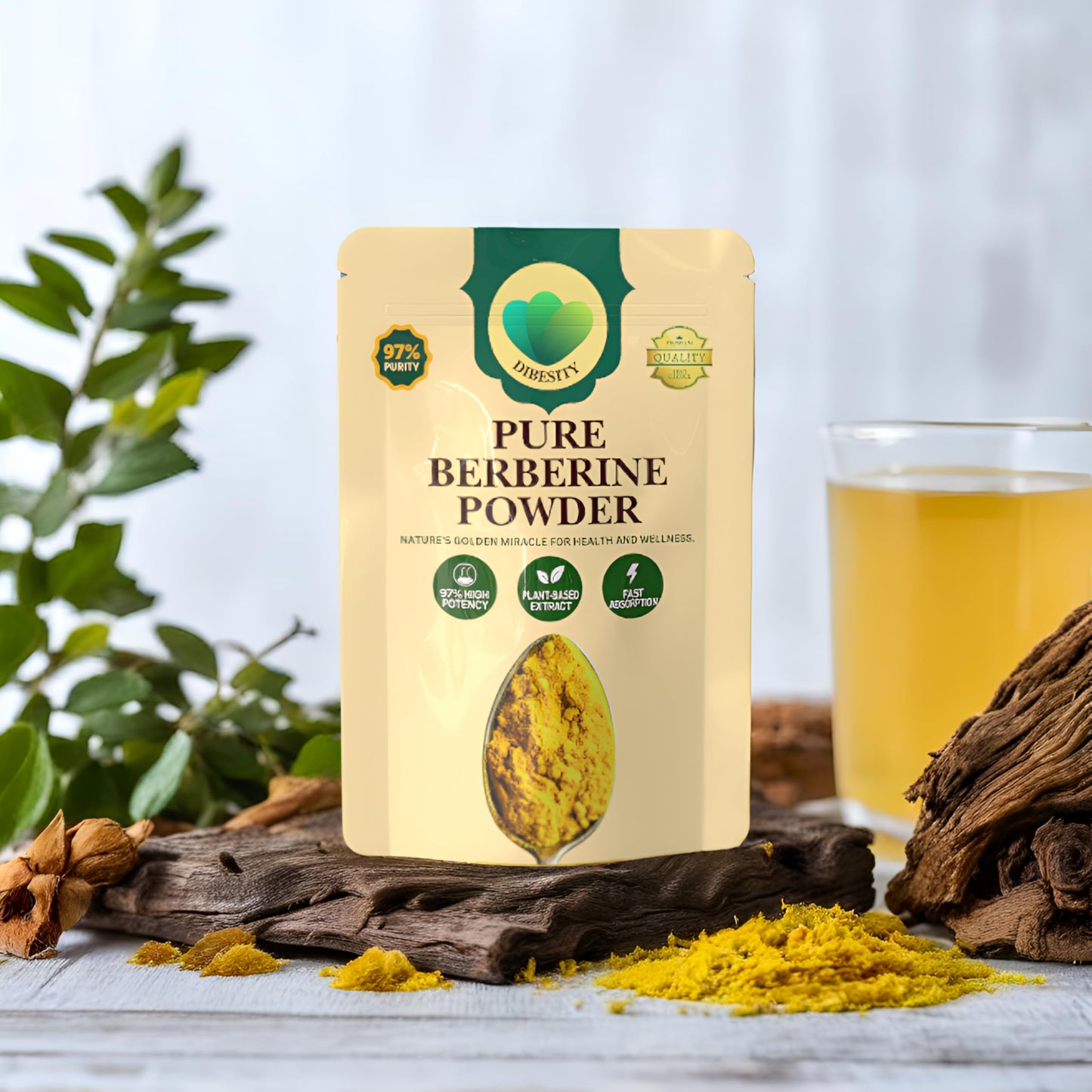 Dibesity Berberine Powder 3.5 Ounces