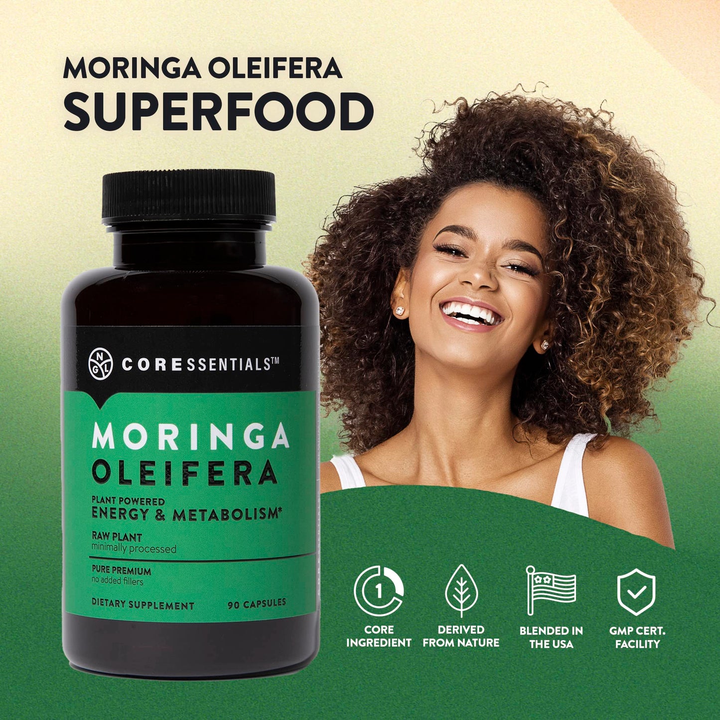 NGL Moringa Oleifera 1300mg, 90 Capsules