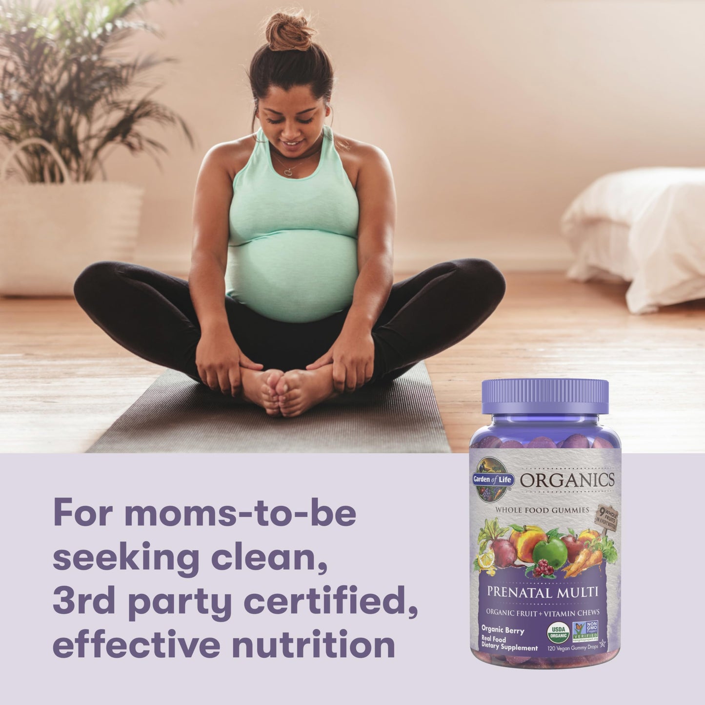 Garden of Life Organics Prenatal Gummies 120 Count