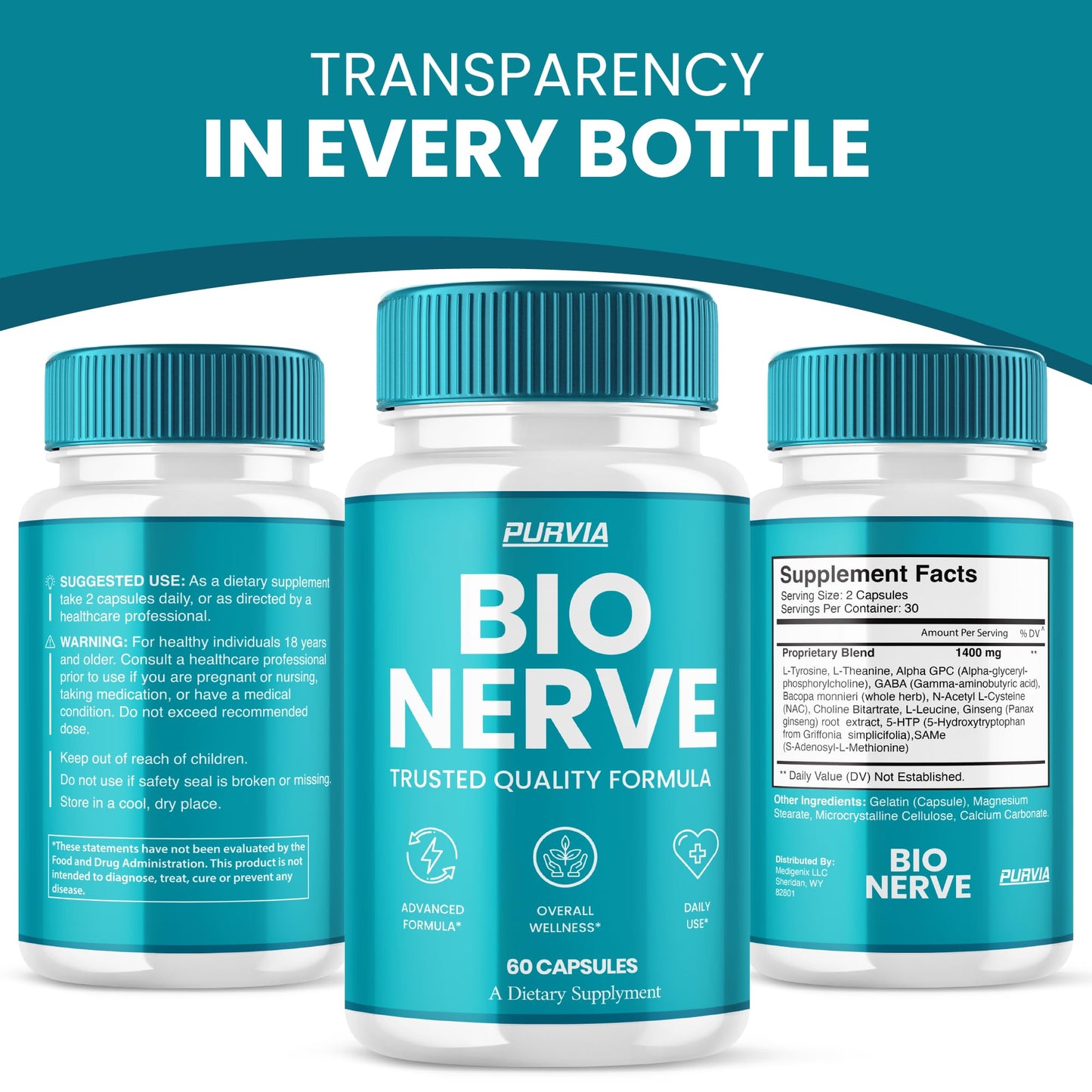 Purvia BioNerve Plus Capsules 120 Capsules