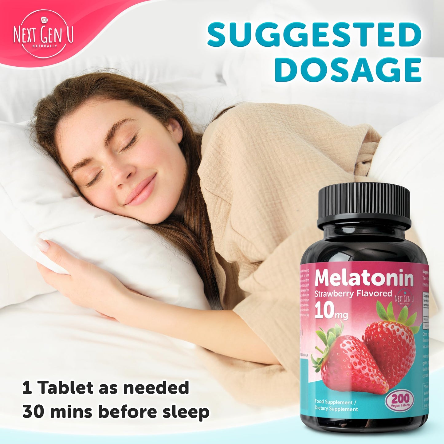 NGU Next Gen U Melatonin Tablets 200