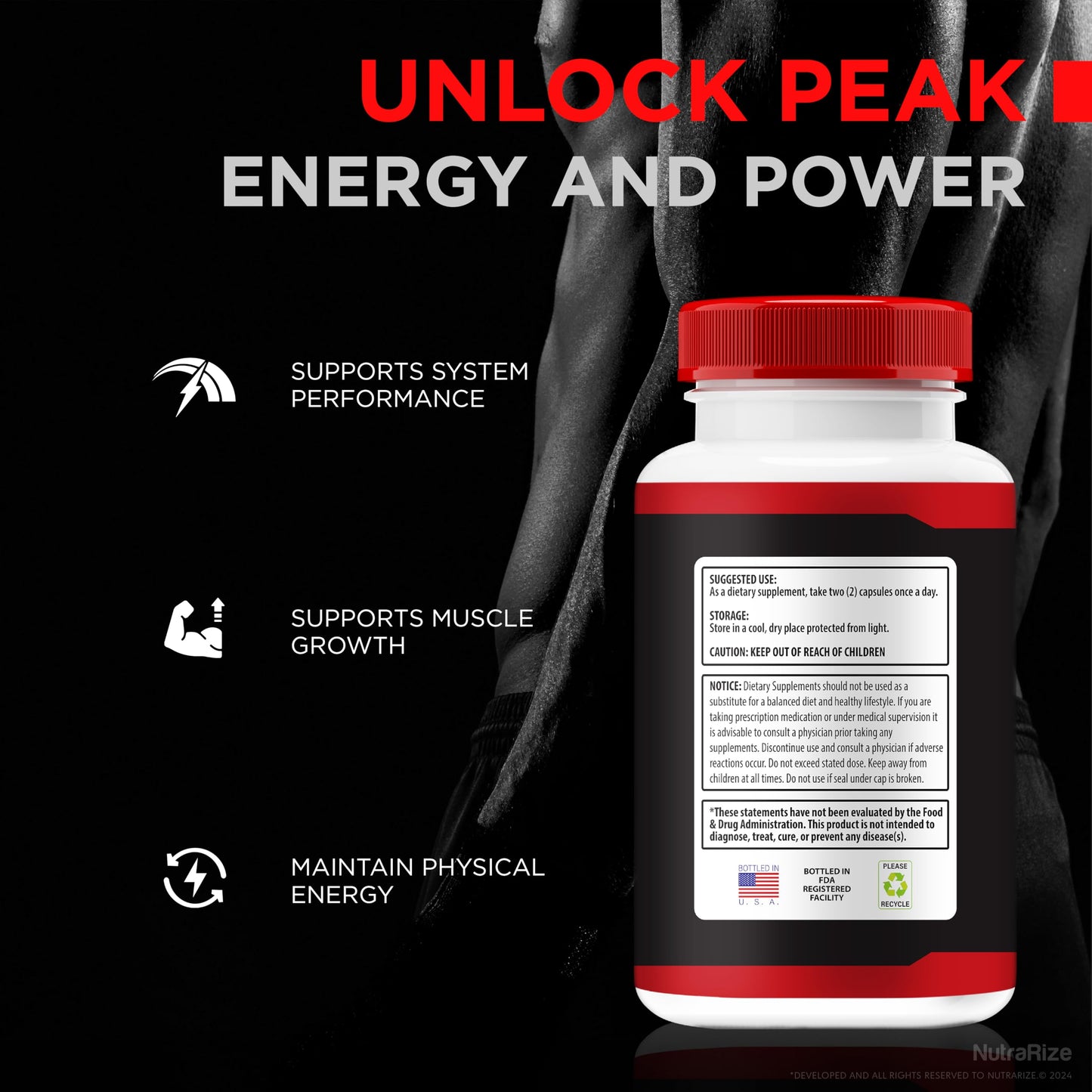 NutraRize MaxVirility Capsules 300 Capsules