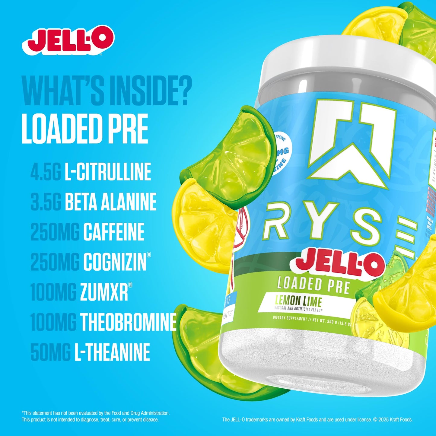 RYSE Up Supplements Loaded Pre Workout Powder, 15.3 Ounce