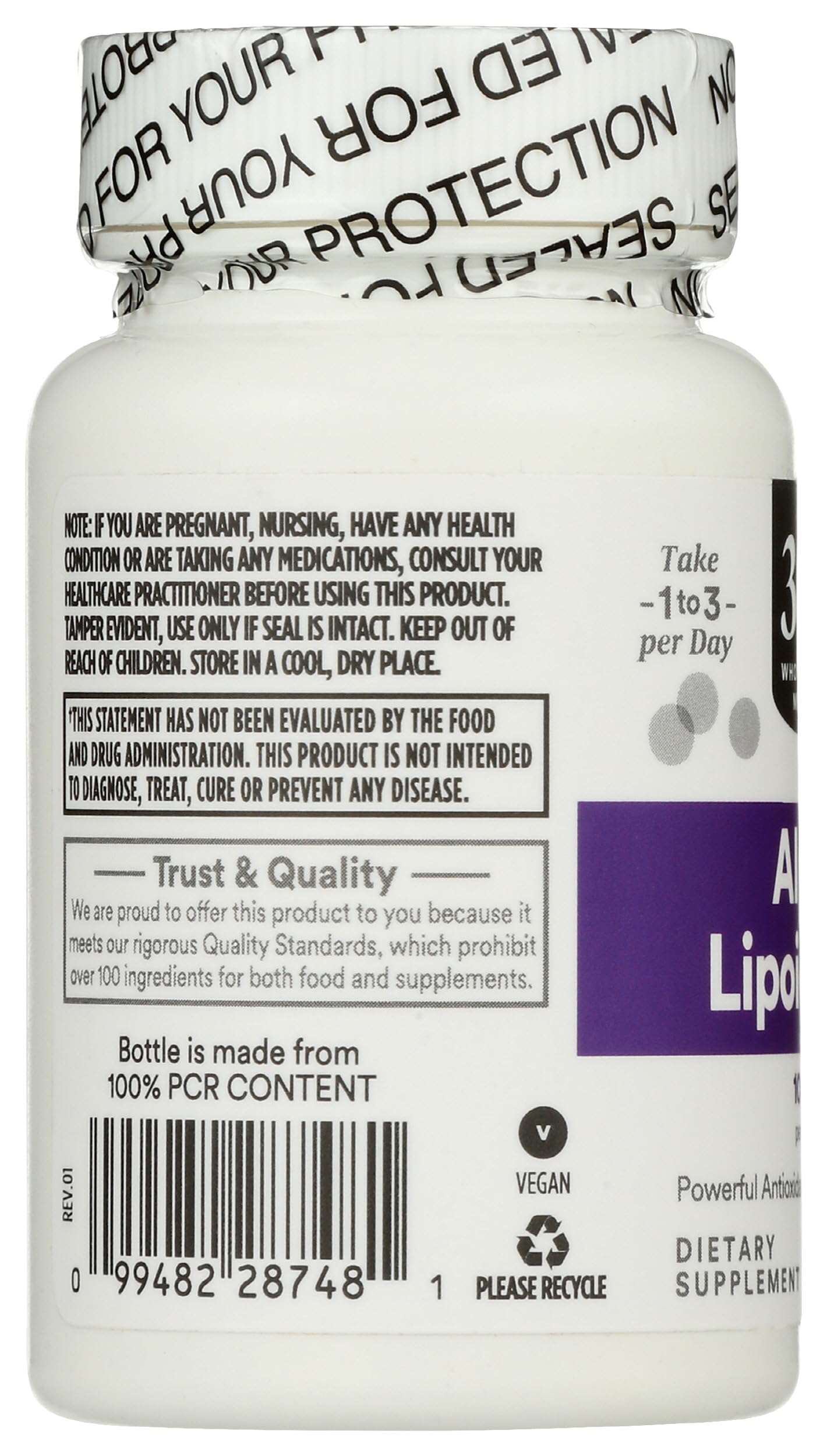 365 by Whole Foods Market Alpha Lipoic Acid 100mg Tablet, 90 Tablets