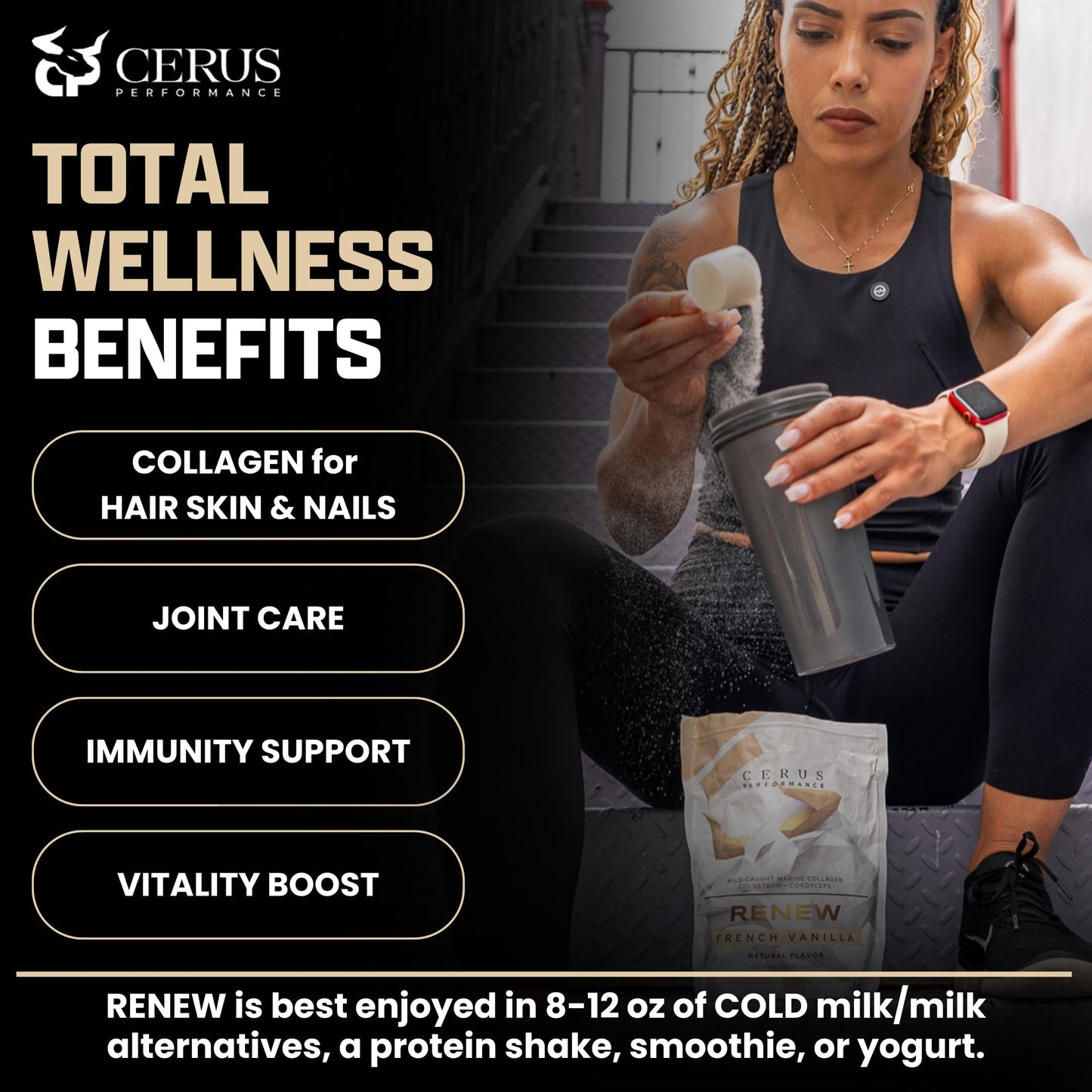 Cerus Performance Renew Premium Athletic Blend Powder 1.01 lb