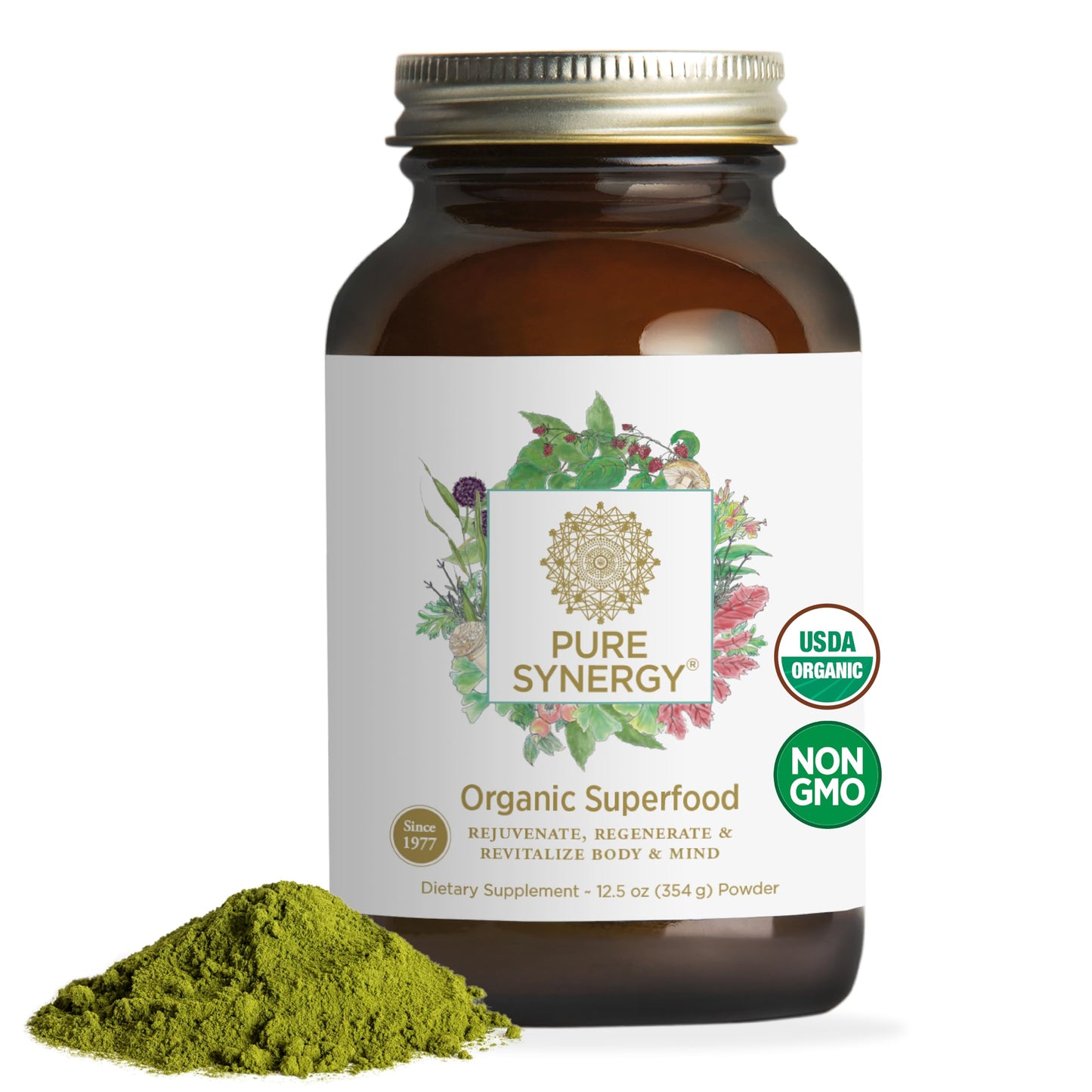 PURE SYNERGY Organic Superfood Powder 12.5 oz