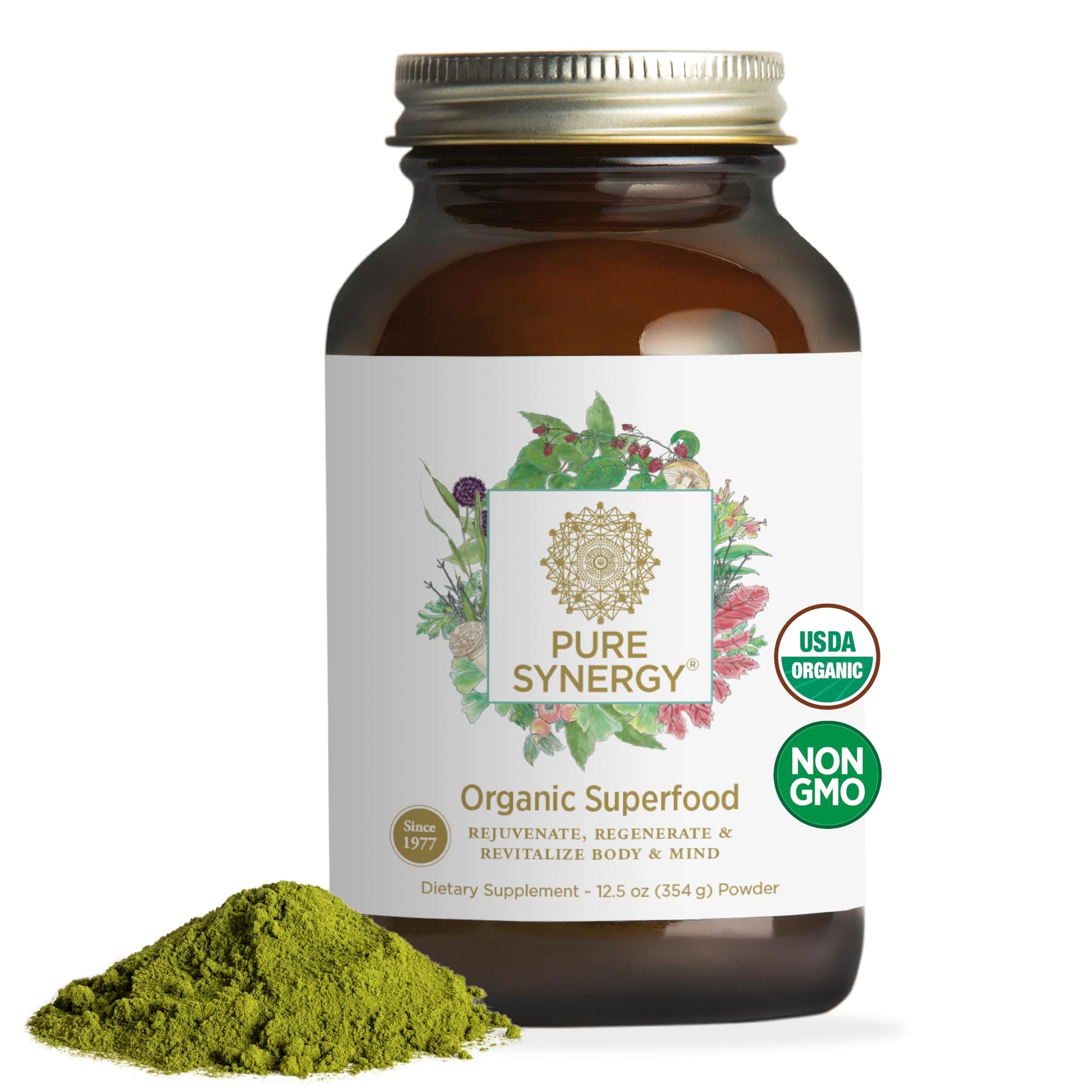 PURE SYNERGY Organic Superfood Powder 12.5 oz