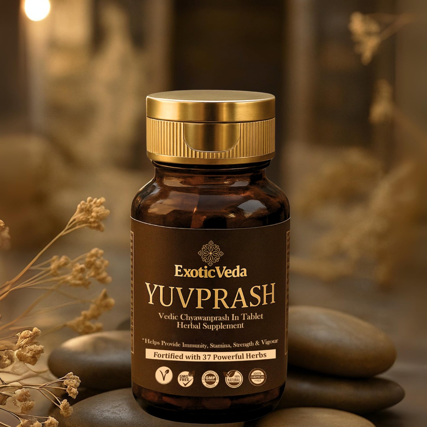 Exotic Veda Yuvprash Sugar-Free Chyawanprash Tablets, 60 Tablets