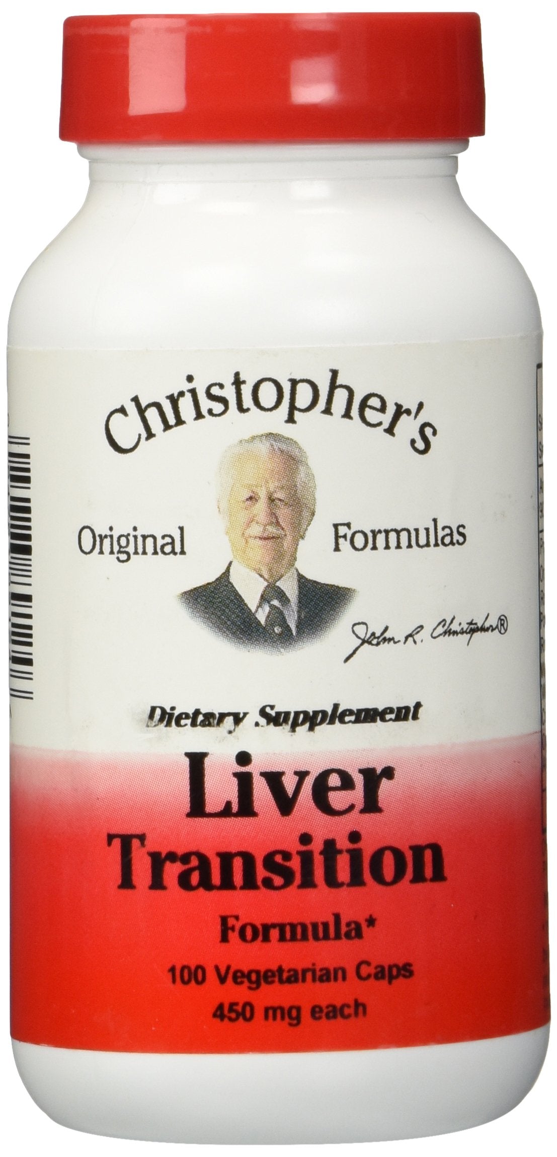 Christopher's Original Formulas Liver Transition Formula Gentle Herbal Liver Cleanse 450 mg, 100 Vegetarian Capsules