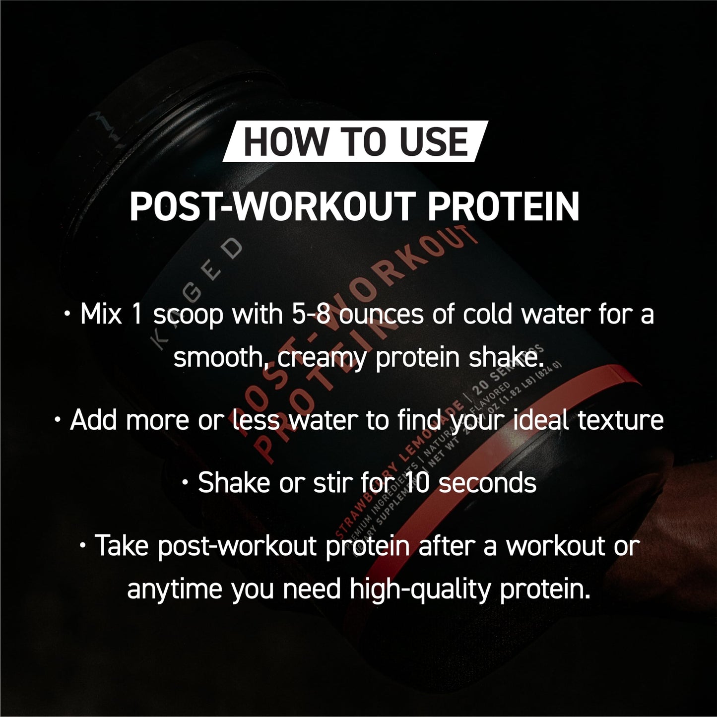 Kaged Re-Kaged Post Workout Protein Powder - 20 Servings - Orange Cream