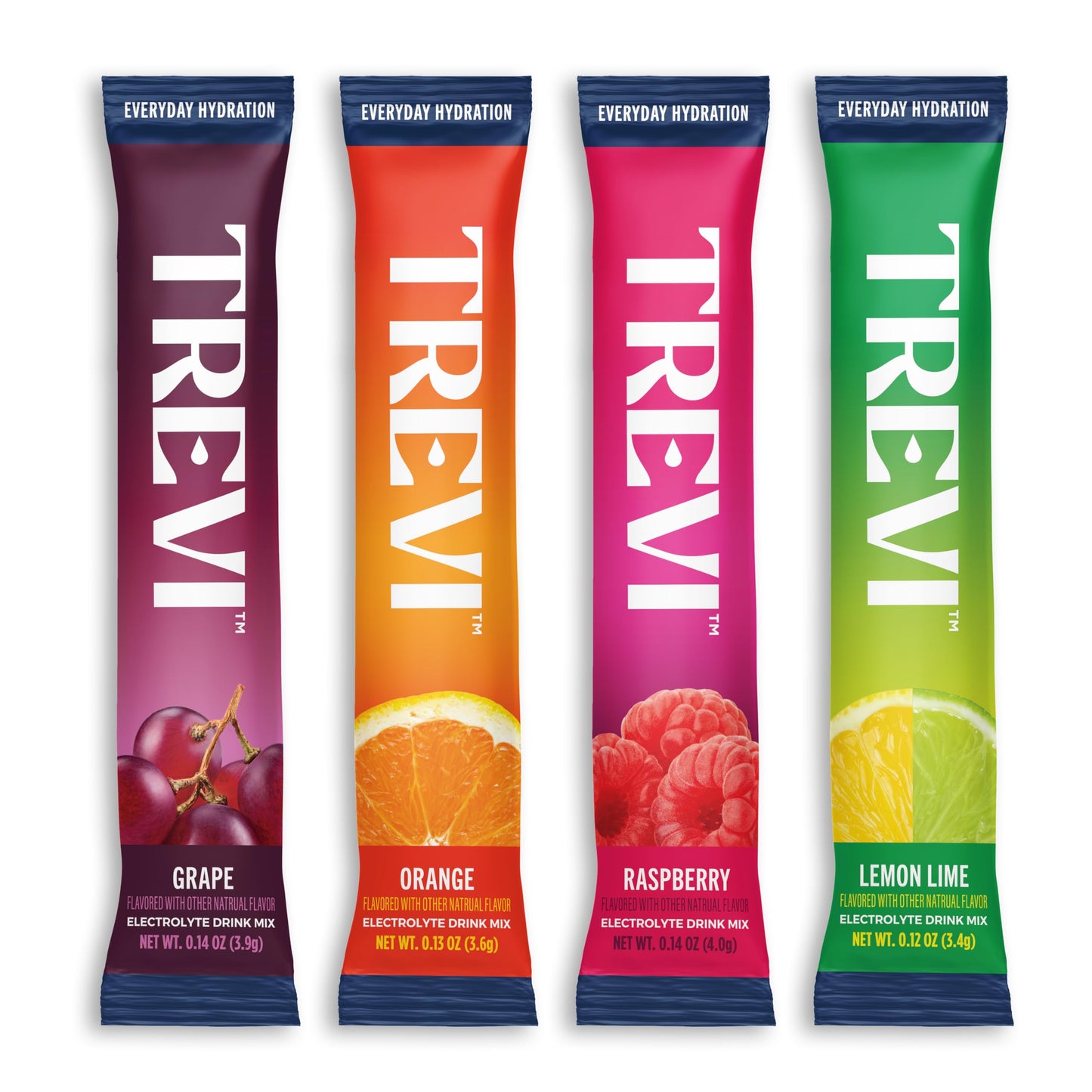 TREVI Electrolytes Powder Packets, Sugar Free Hydration, Classic 20 Pack 2.63