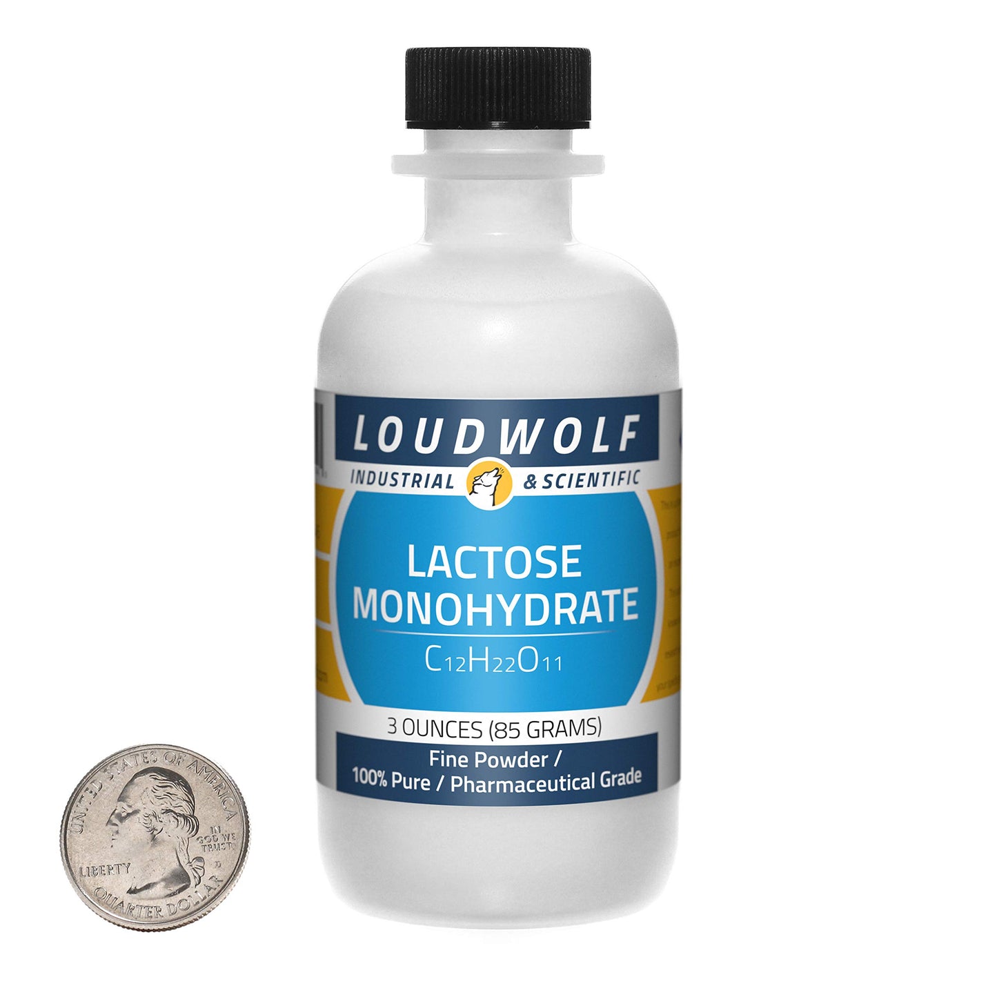 Loudwolf Lactose Monohydrate Powder, 3 Ounce Bottle