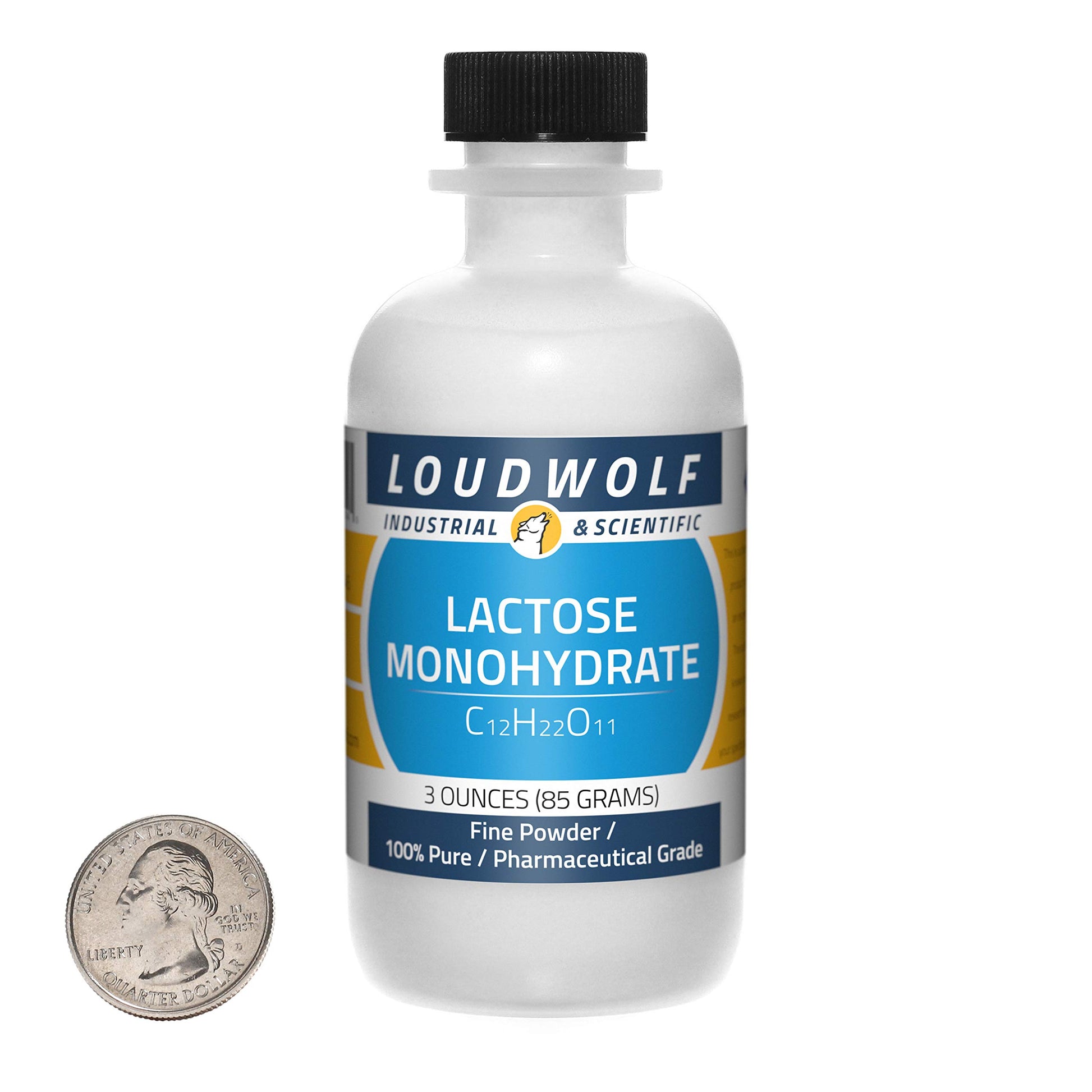 Loudwolf Lactose Monohydrate Powder, 3 Ounce Bottle