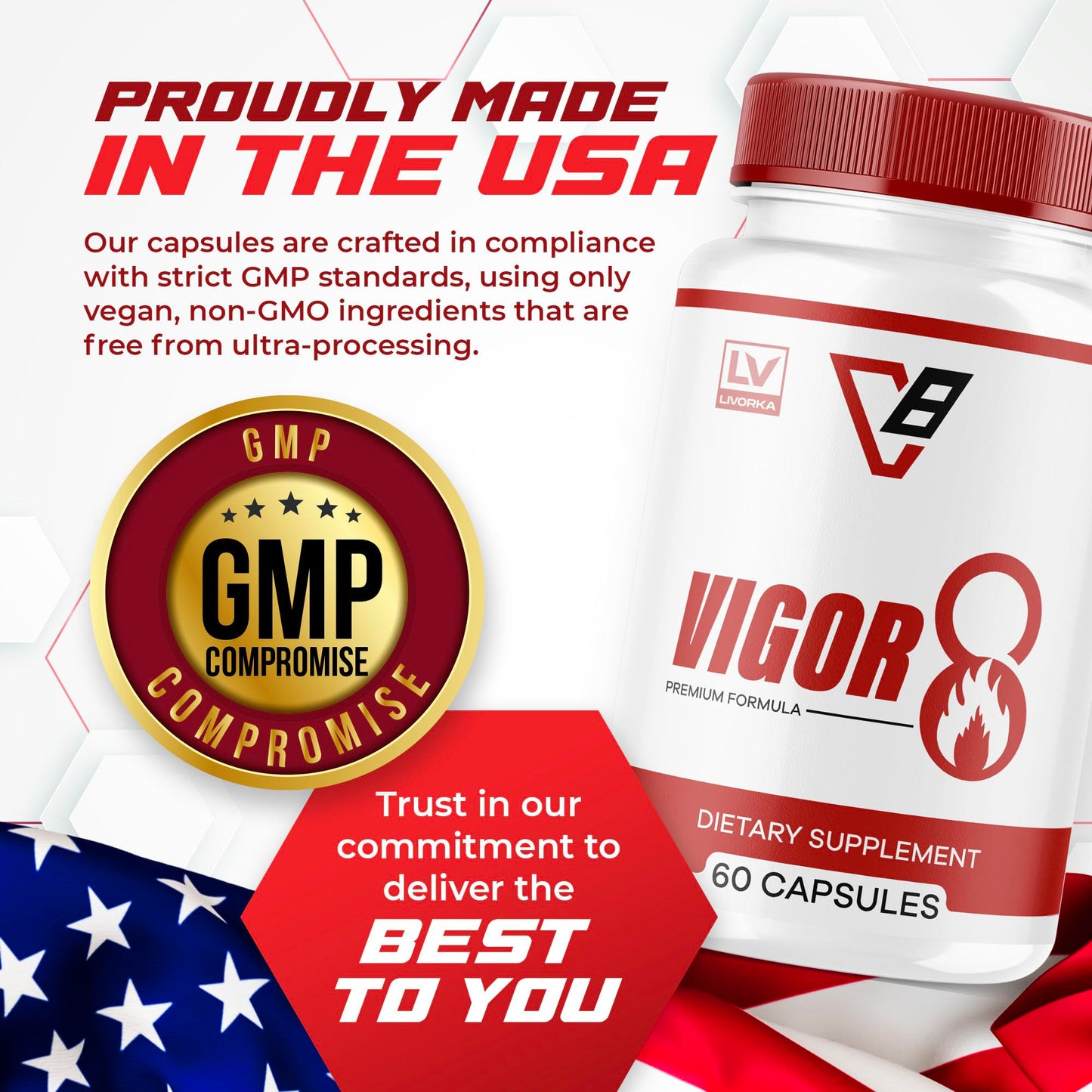 LIVORKA Vigor 8 For Men 300 Capsules