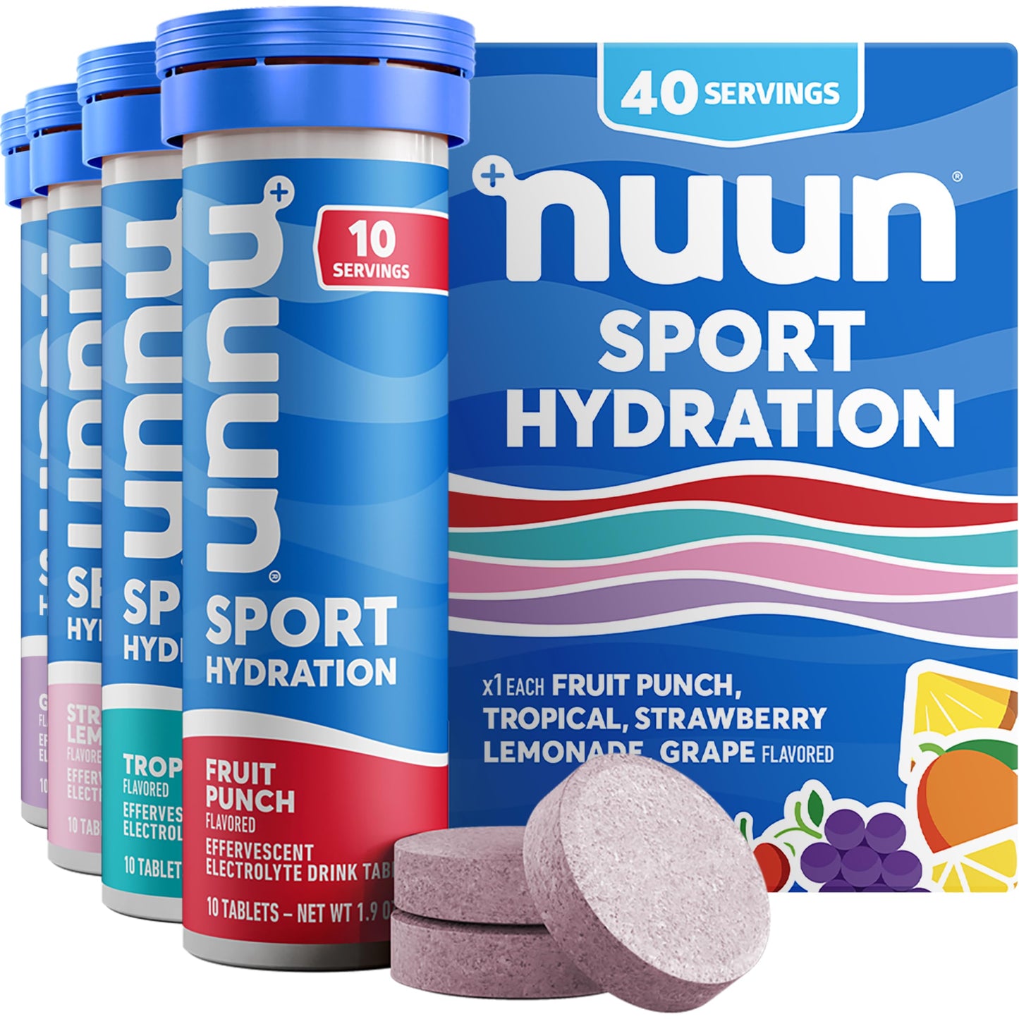 Nuun Sport Electrolyte Tablets 40 Count