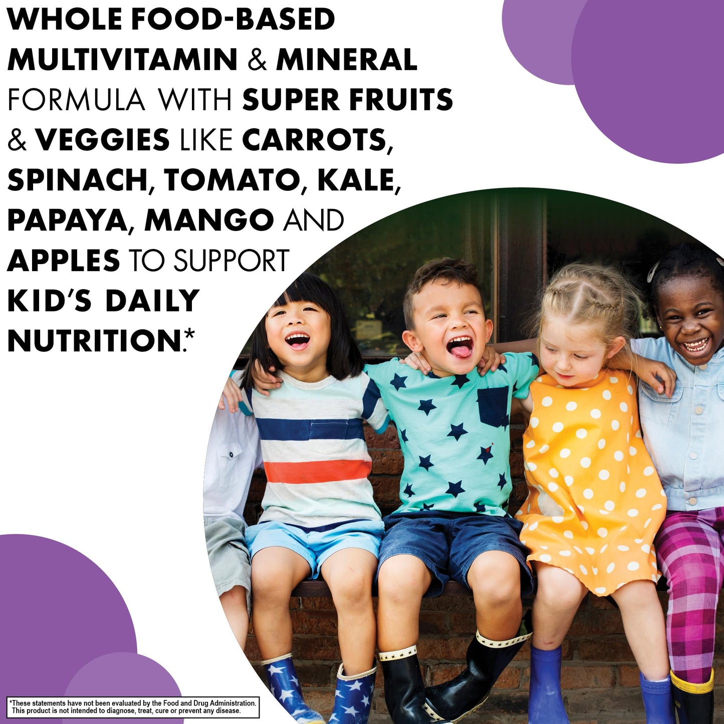 BlueBonnet Rainforest Animalz Whole Food Based Multivitamin & Mineral Kids Chewables, 180 Chewable Tablets