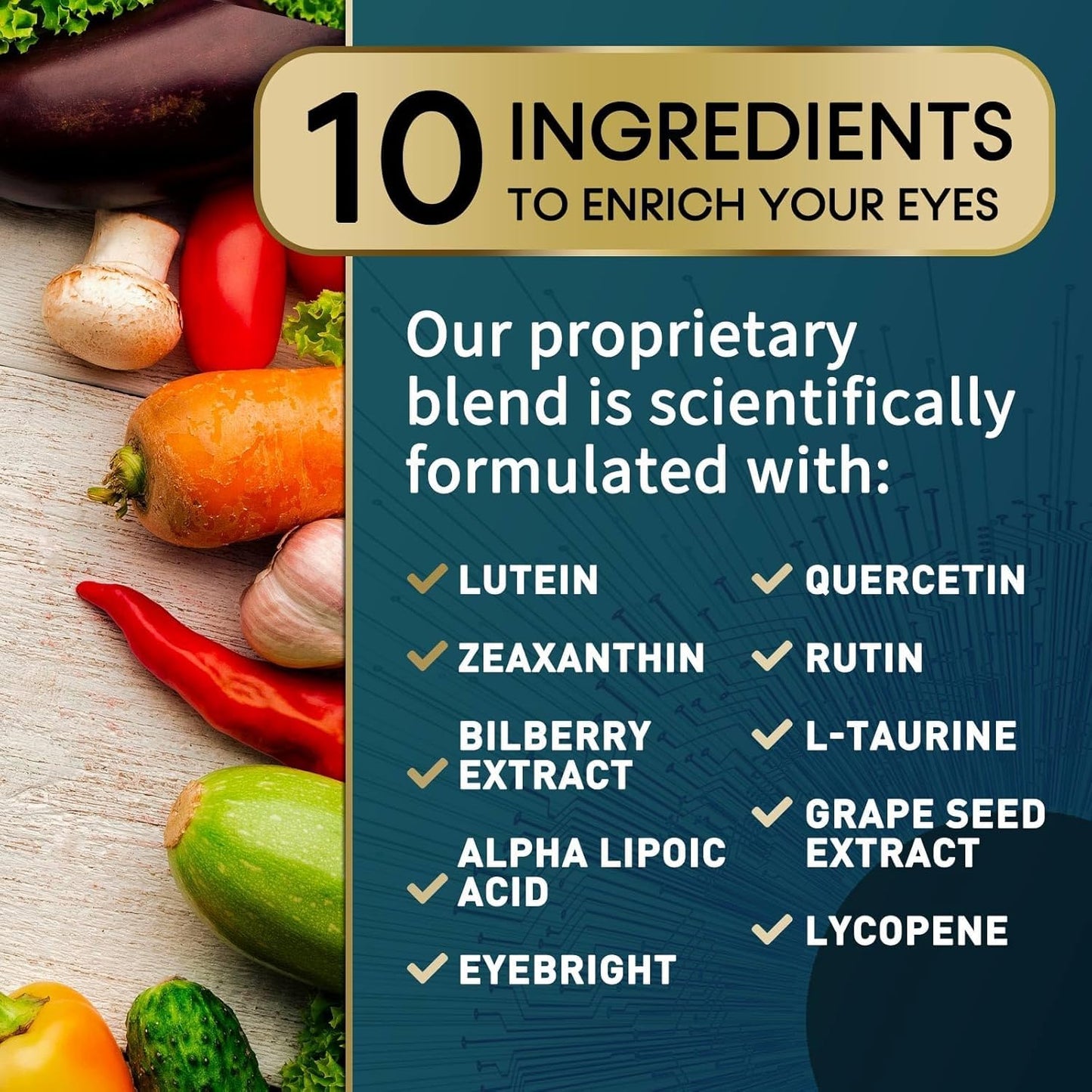 Nature's Nutrition Eye Health Lutein & Zeaxanthin Capsules, 120 Count