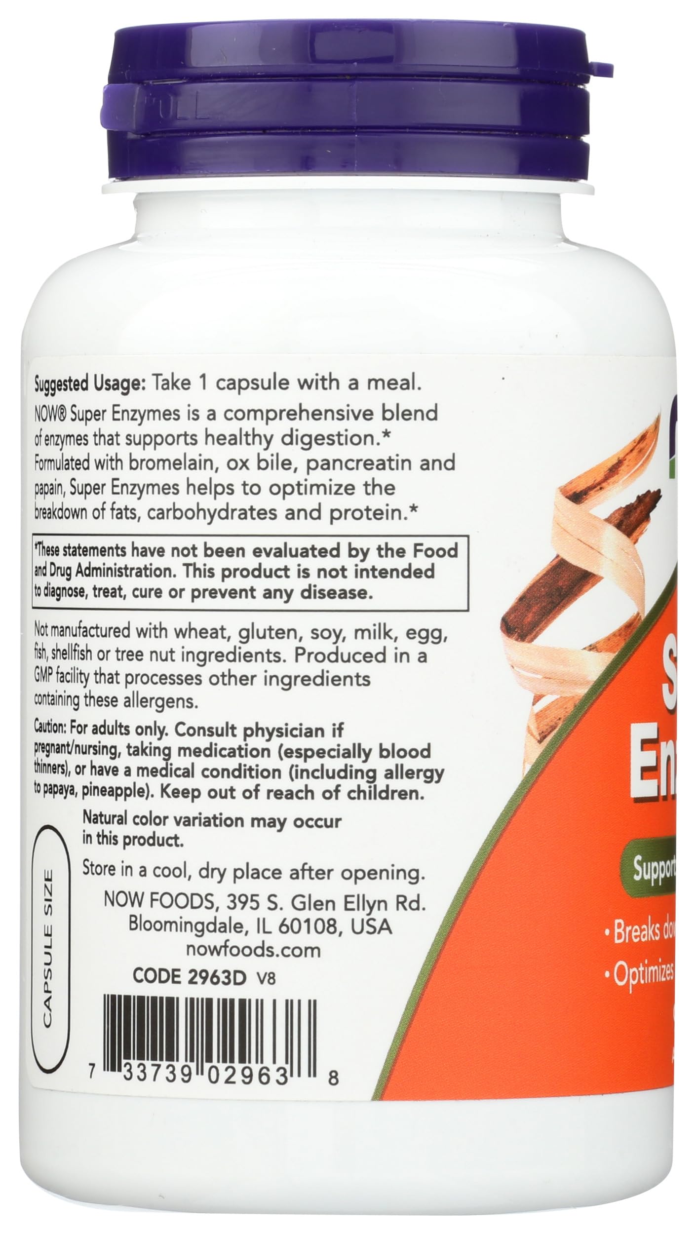 NOW Foods Super Enzymes 90 Capsules
