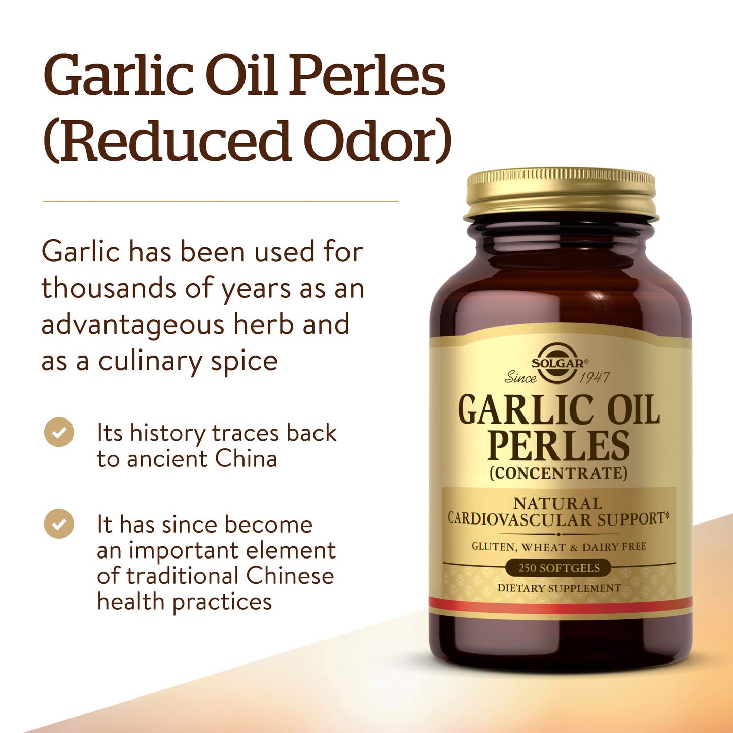 Solgar Garlic Oil Perles Softgels 250