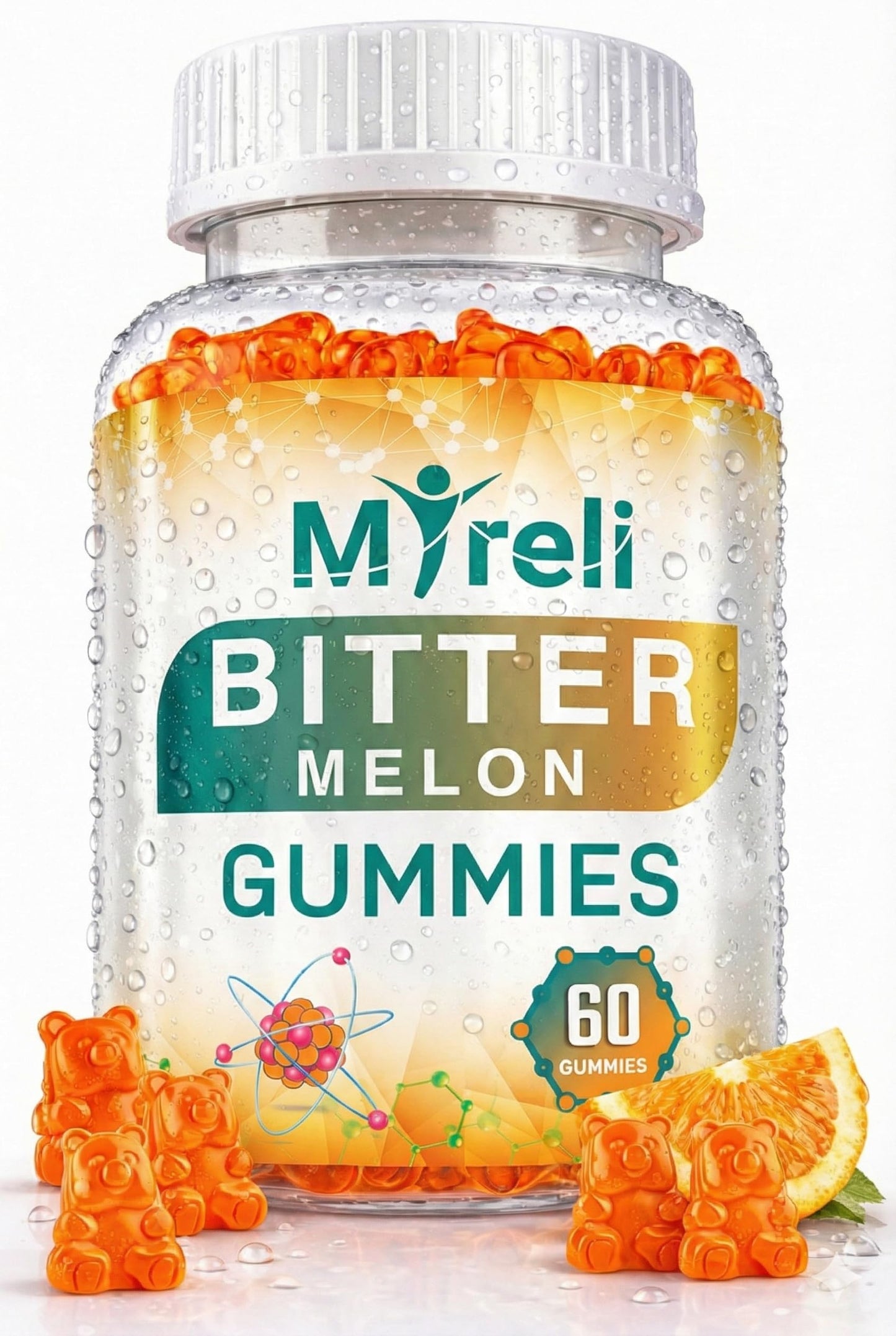 MYRELI Bitter Melon Supplement 1000mg Gummy 60