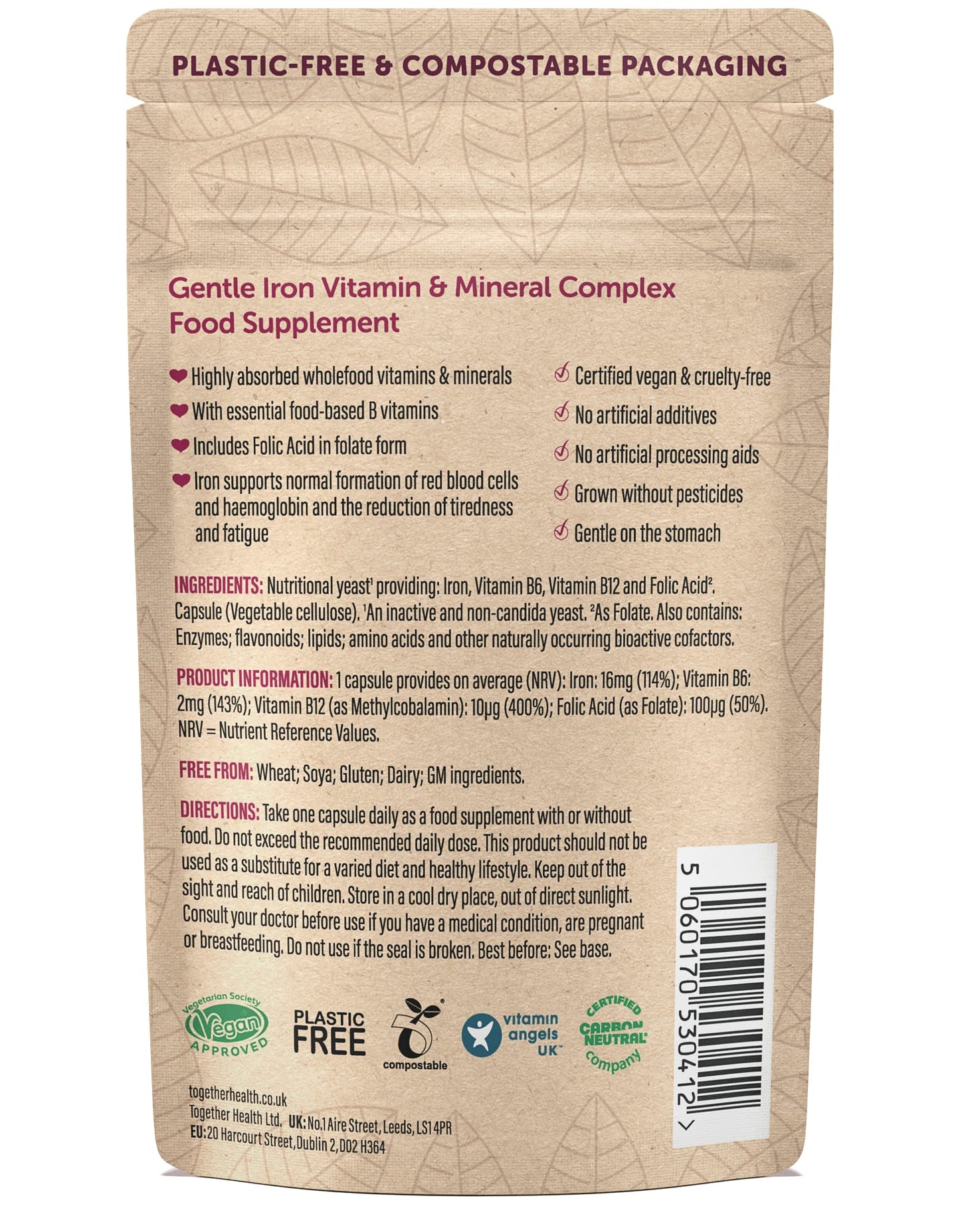 Together Gentle Iron Complex Capsules, 30 Count