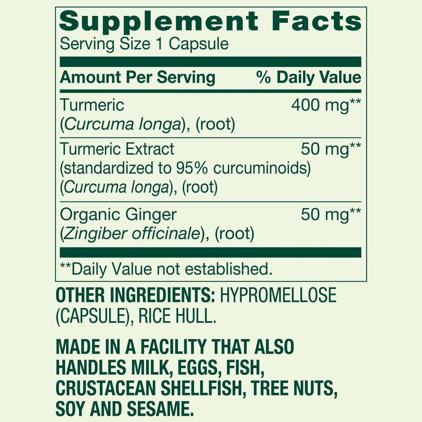 SUREFECT Spring Valley Turmeric Curcumin with Ginger 90 Capsules