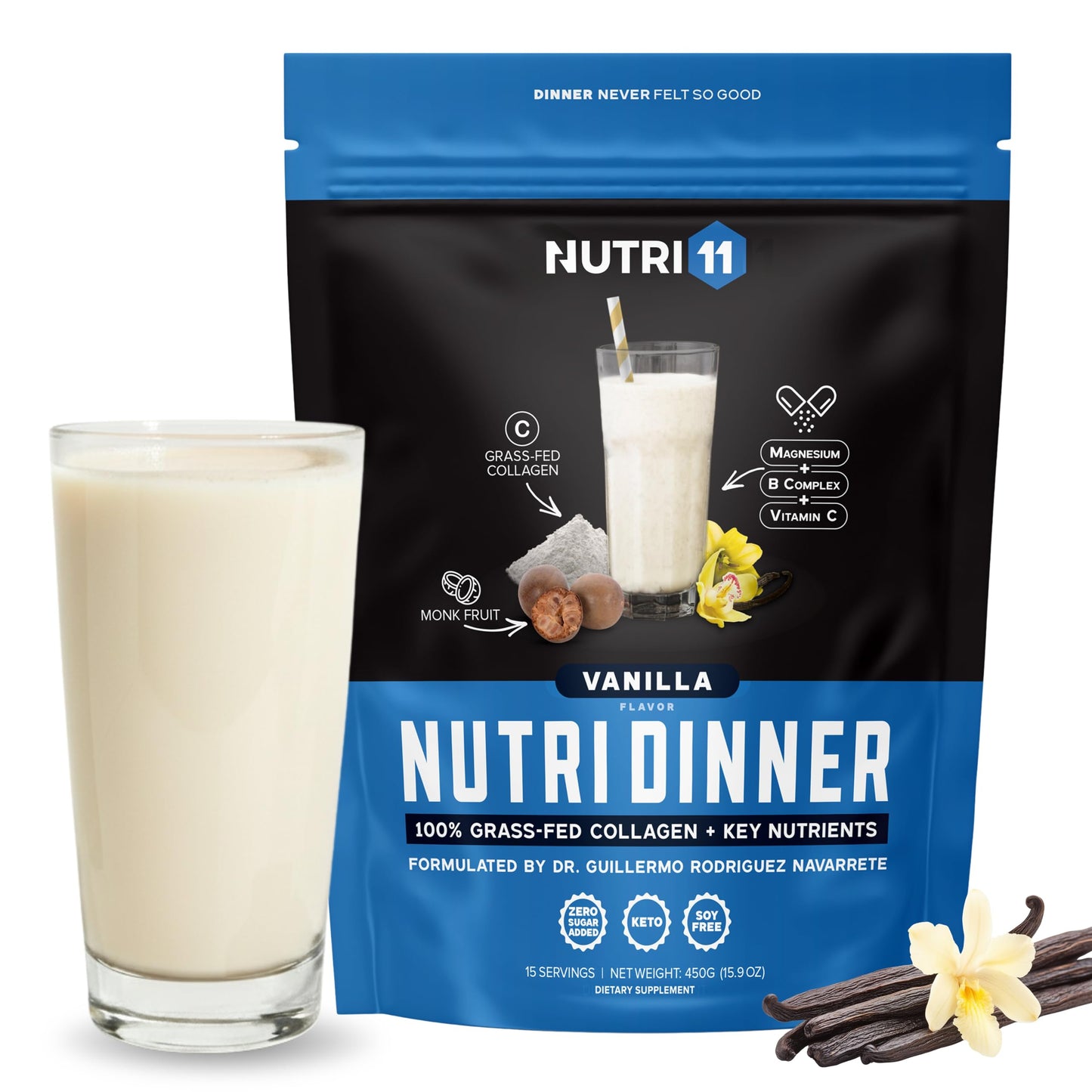 Nutri11 Grass-Fed Collagen Protein Powder 17.1