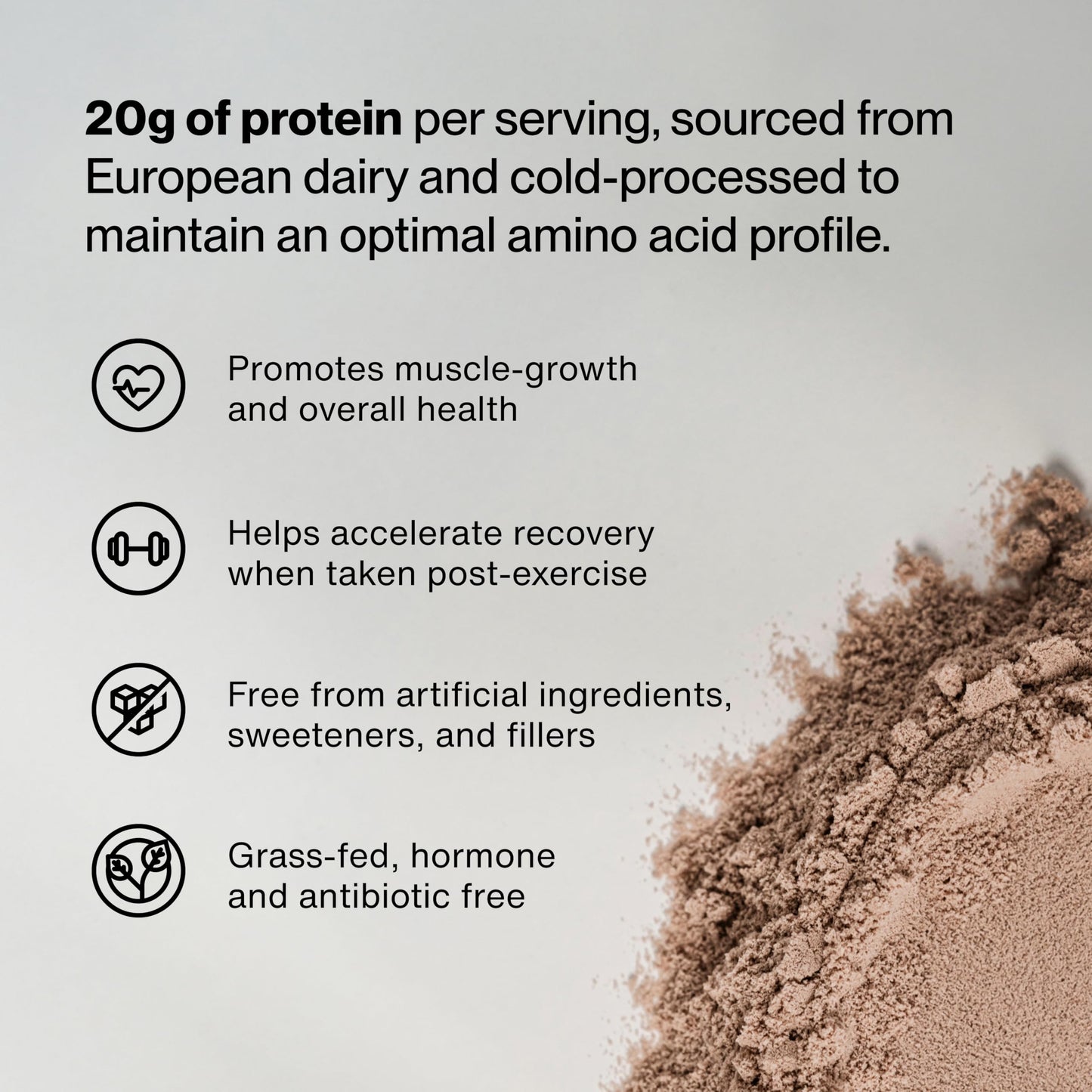 Momentous Essential Grass-Fed Whey Protein Powder, 25 Servings